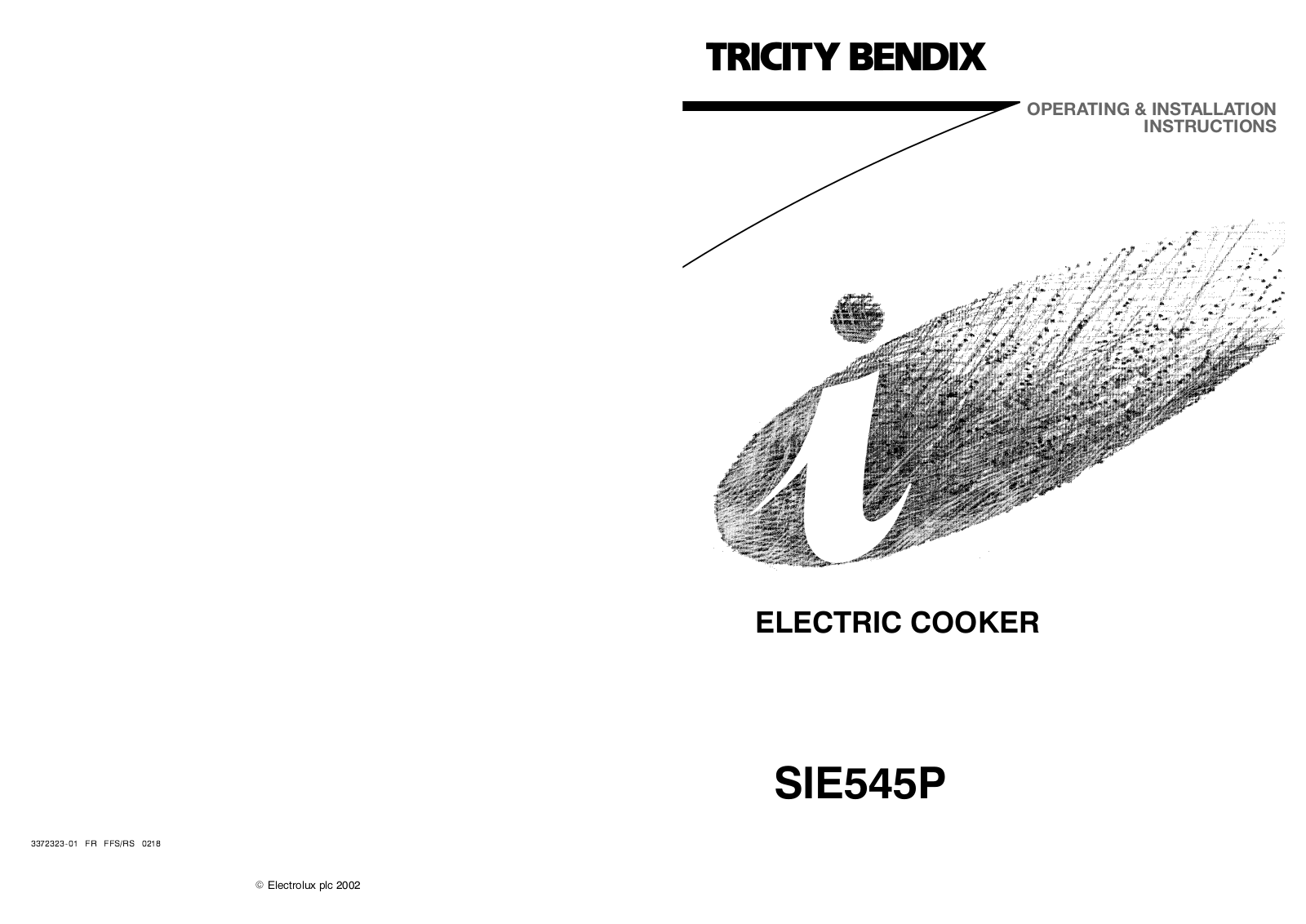 TRICITY BENDIX SiE545PW, SiE545PBK User Manual