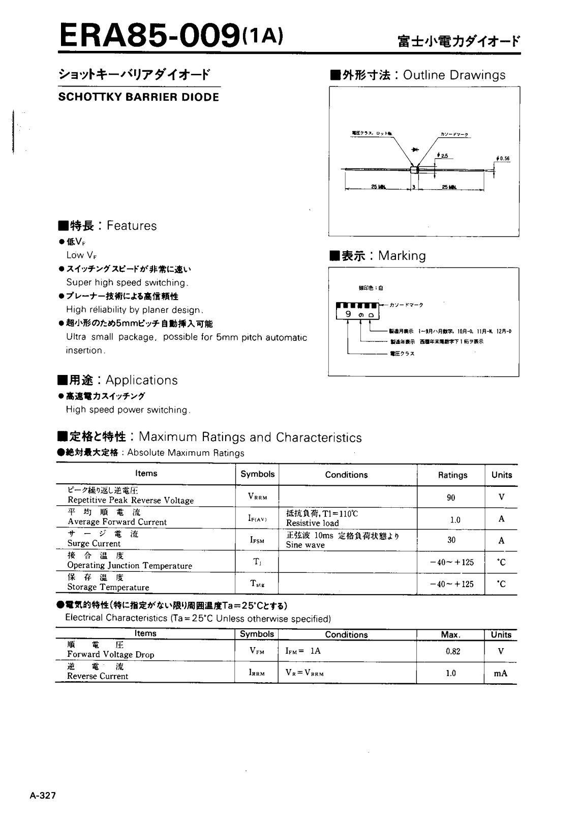 CALLM ERA85-009 Datasheet