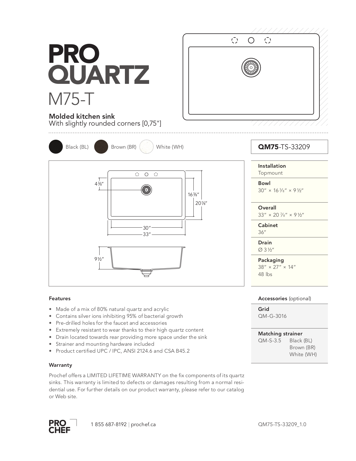 Julien QM75-TS-33209 User Manual