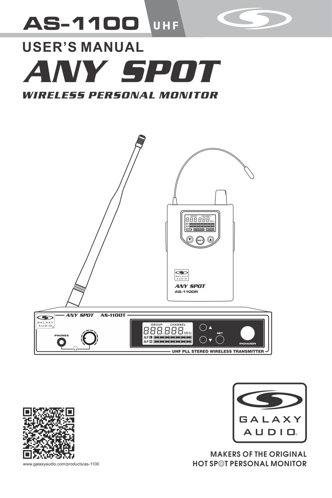 Galaxy Audio AS-1100-2, AS-1106-2, AS-1106-4, AS-1110-2, AS-1110-4 Users Manual