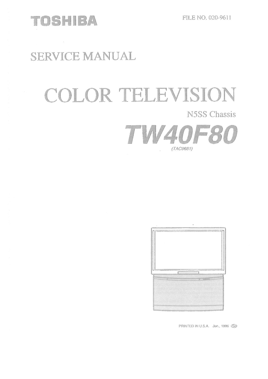 TOSHIBA TW40F80 Diagram