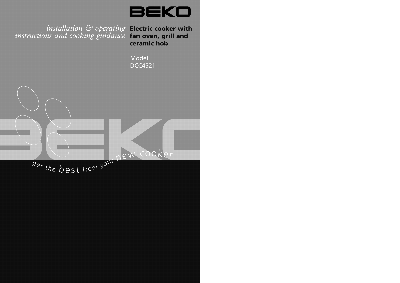 Beko DCC4521 User Manual