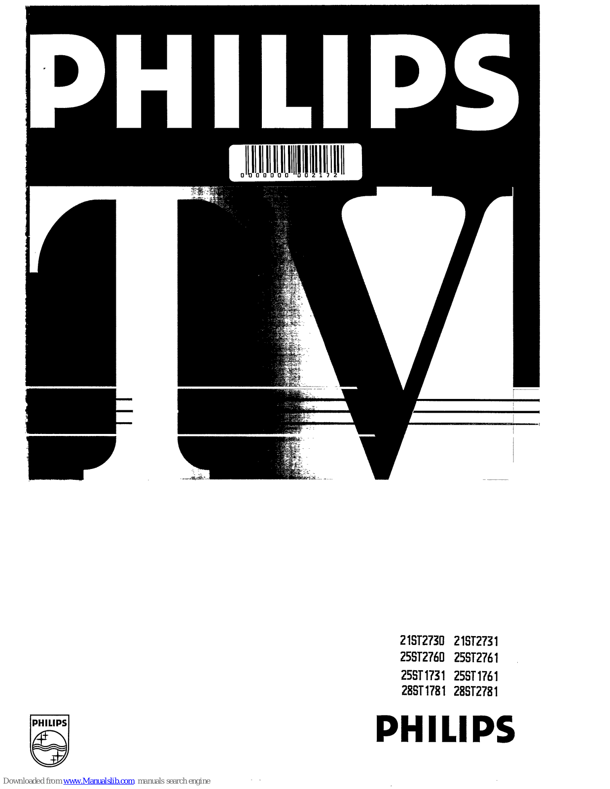 Philips 25ST1761, 21ST2731/12B, 21ST2731/05B, 21ST2730, 21ST2731/16B User Manual