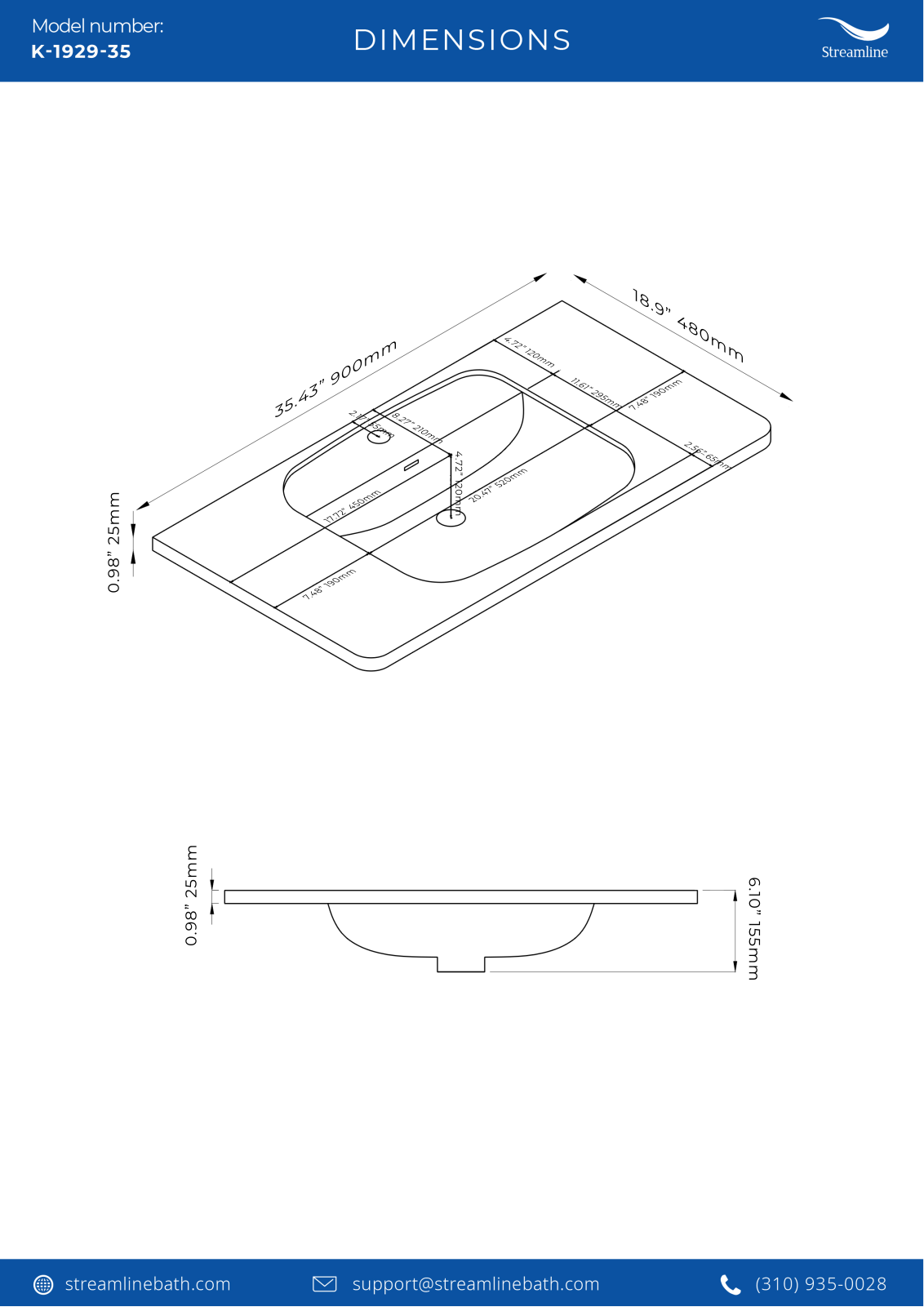 Streamline Bath SLBH7616 Specifications - ManualMachine.com