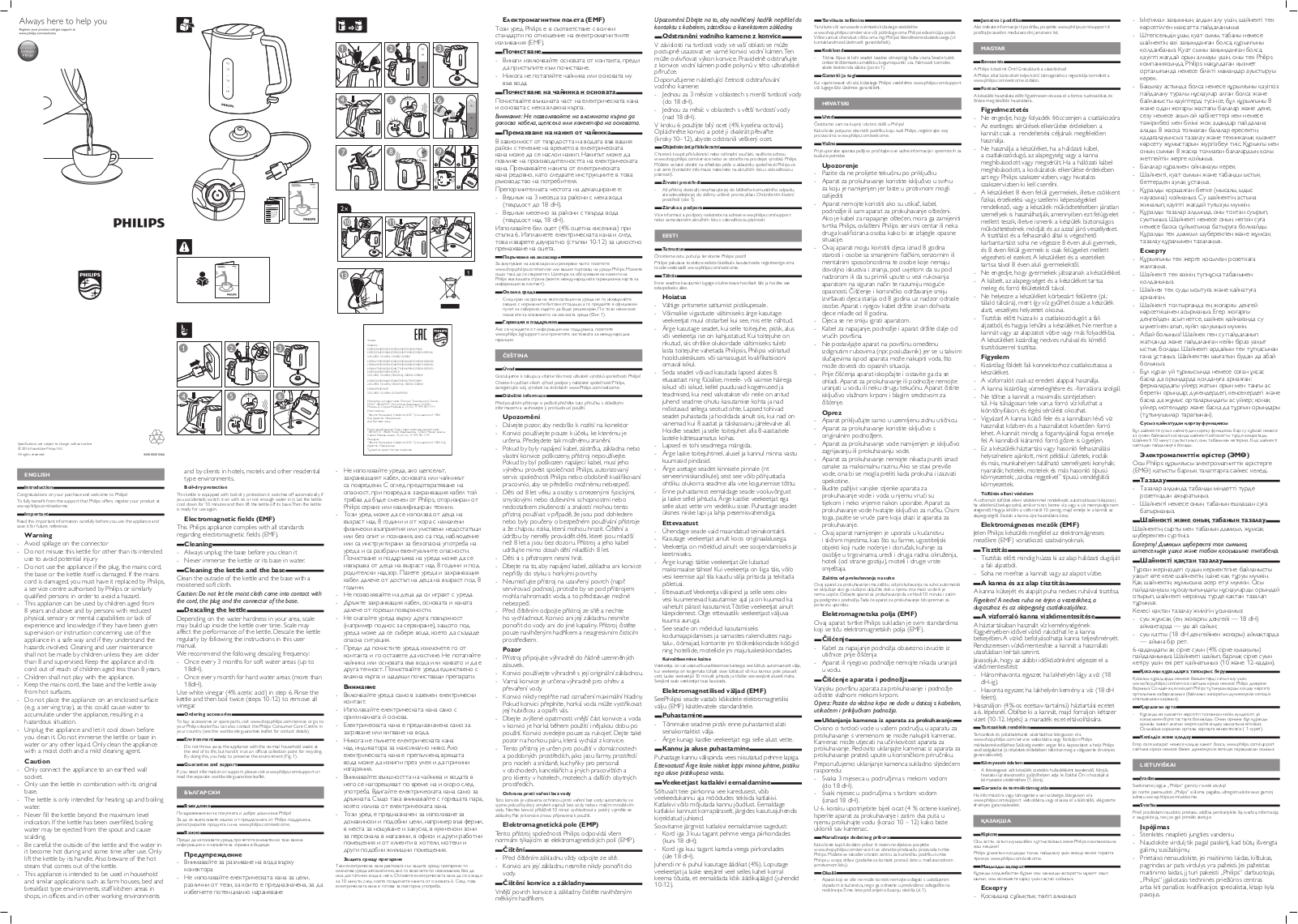 Philips HD9300/90, HD9300 User Manual