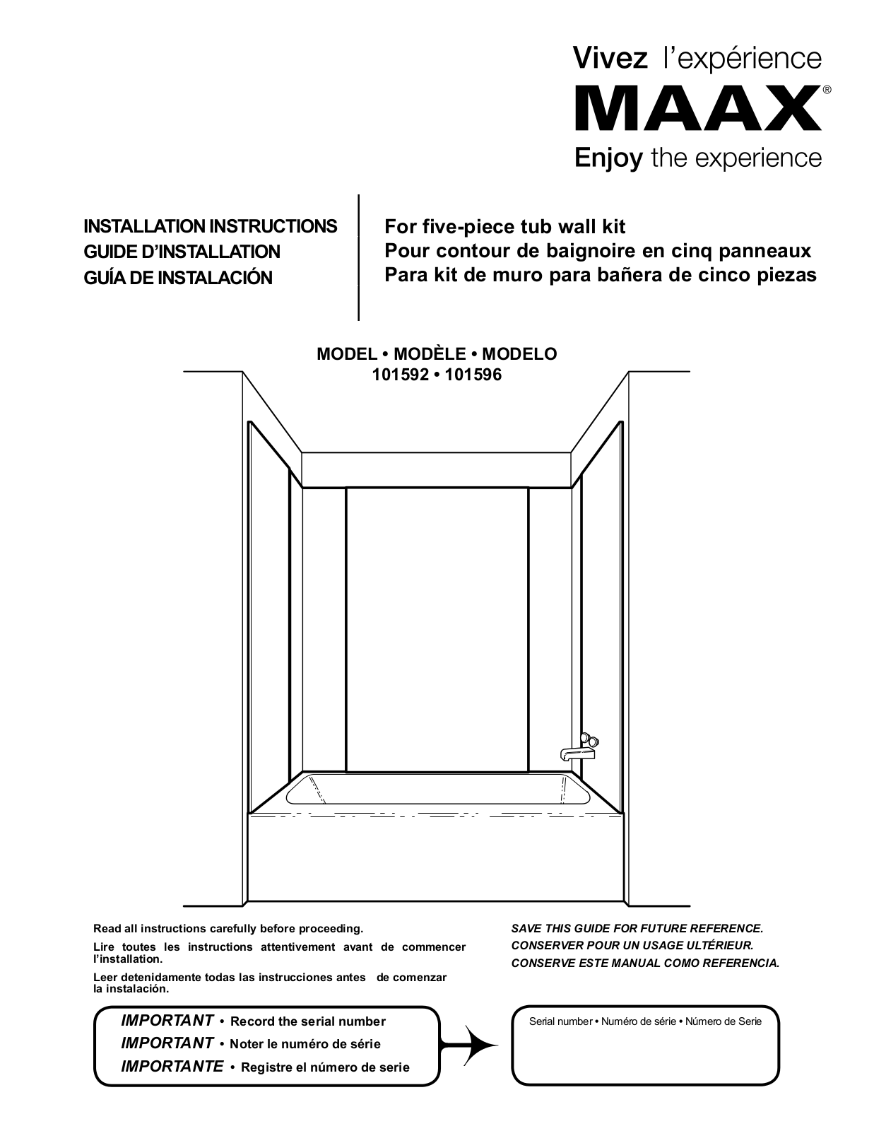 MAAX 59 SUEZ User Manual