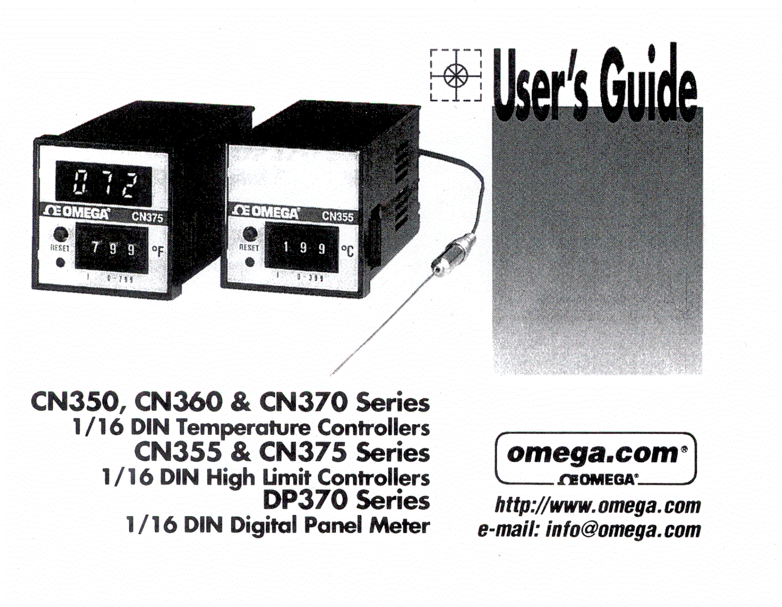 Omega Products CN350 Installation  Manual