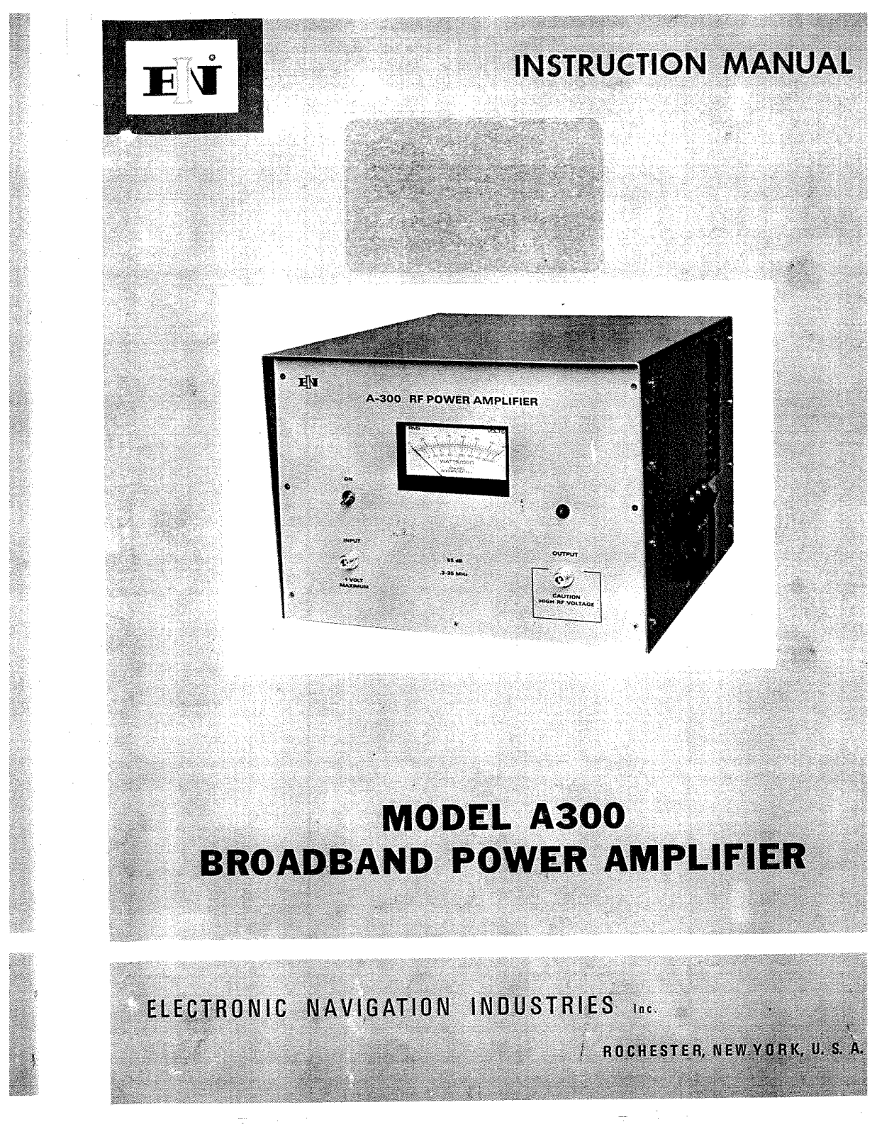 ENI A-300 Service manual