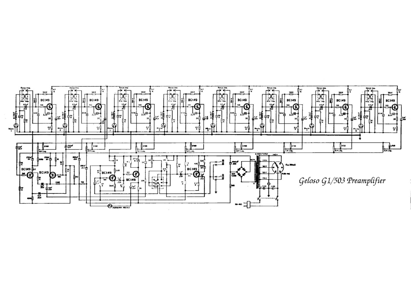 Geloso G1-503 Schematic