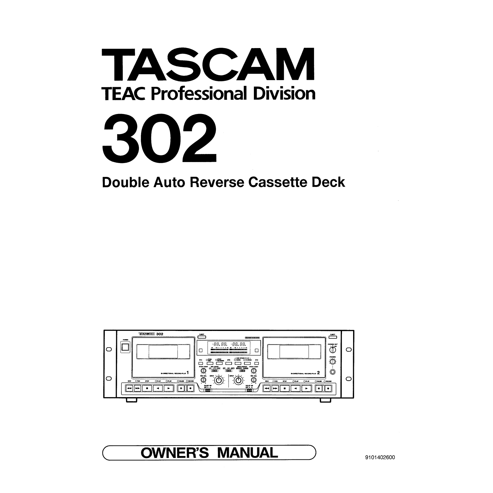 Tascam 302 User Guide