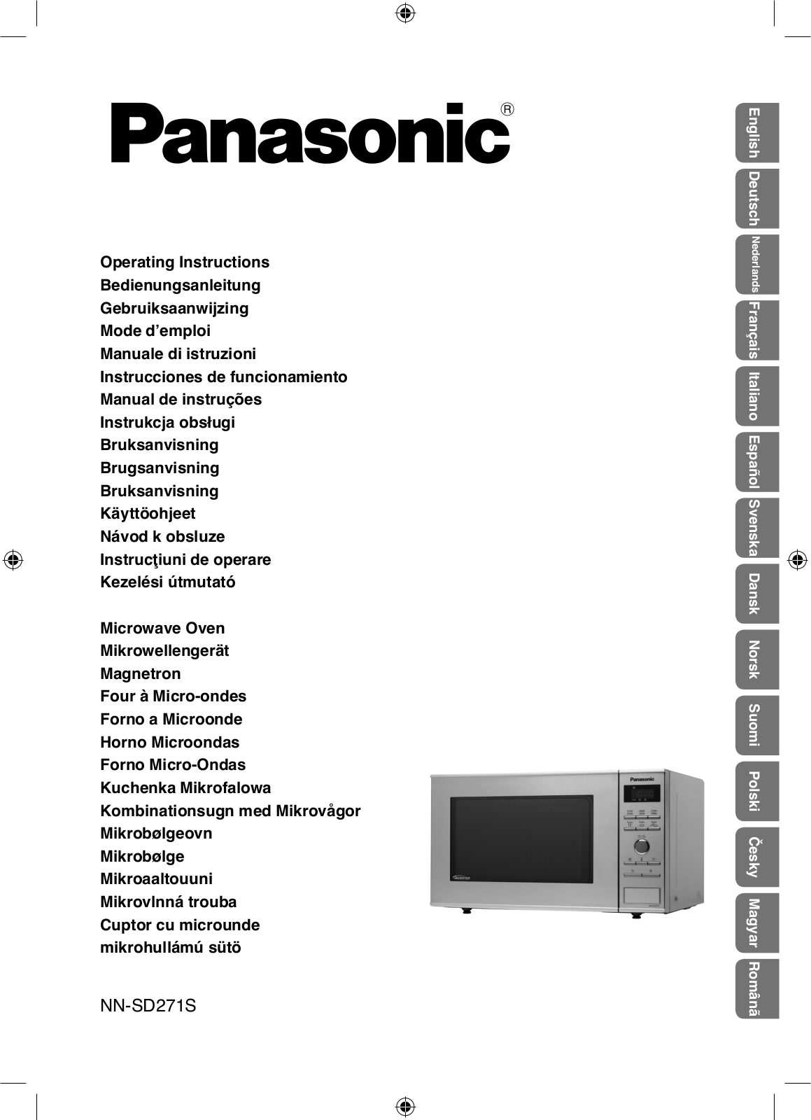 Panasonic NN-SD271S Operating Instructions