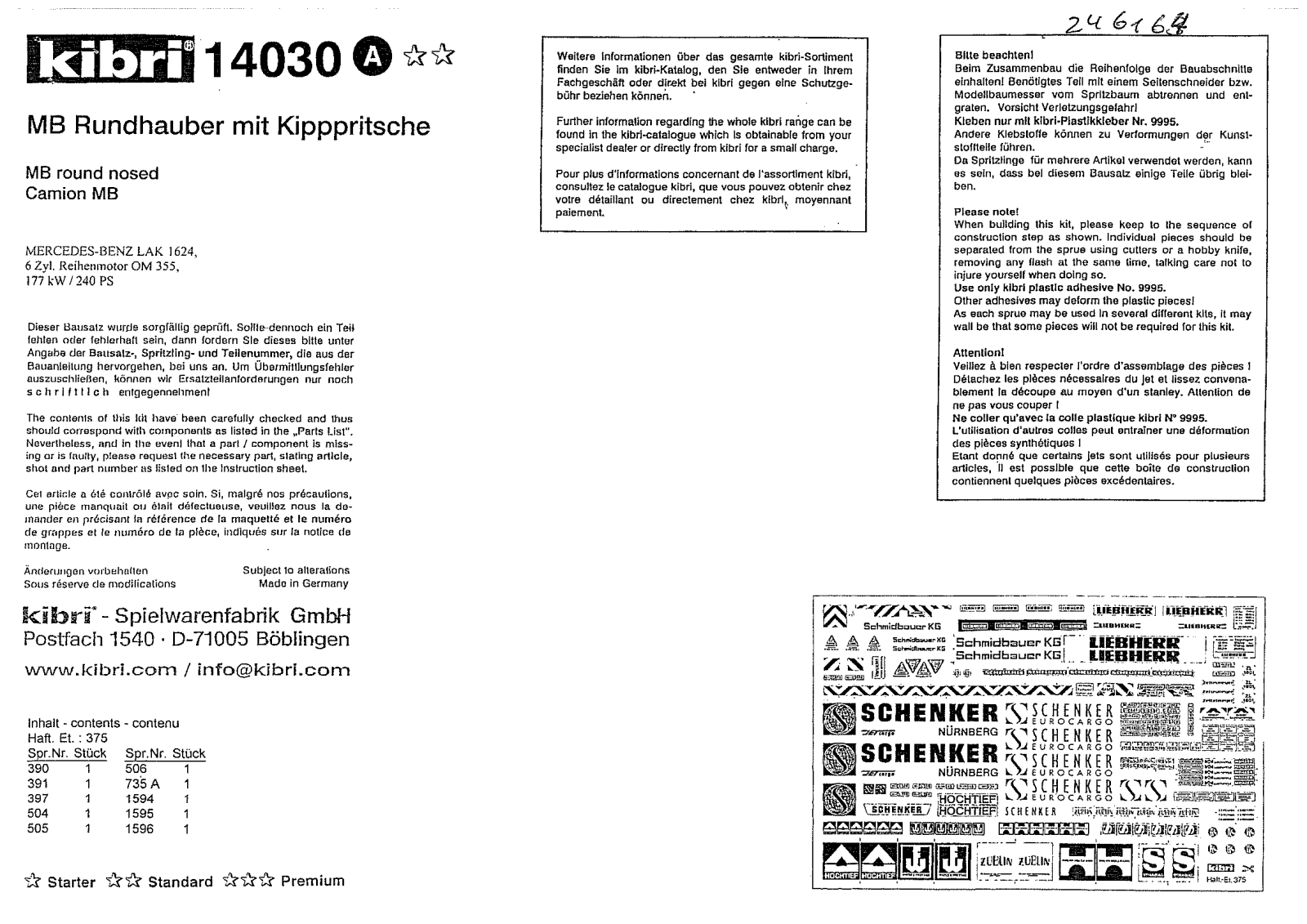 Kibri 14030 User Manual