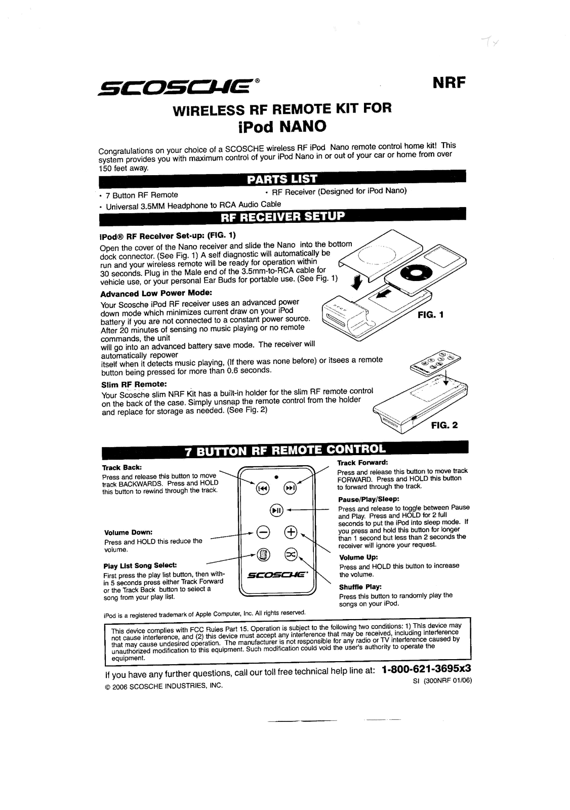 Scosche NRF Users Manual