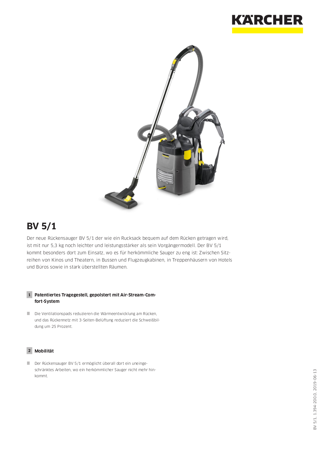 Kärcher BV 5-1 User Manual