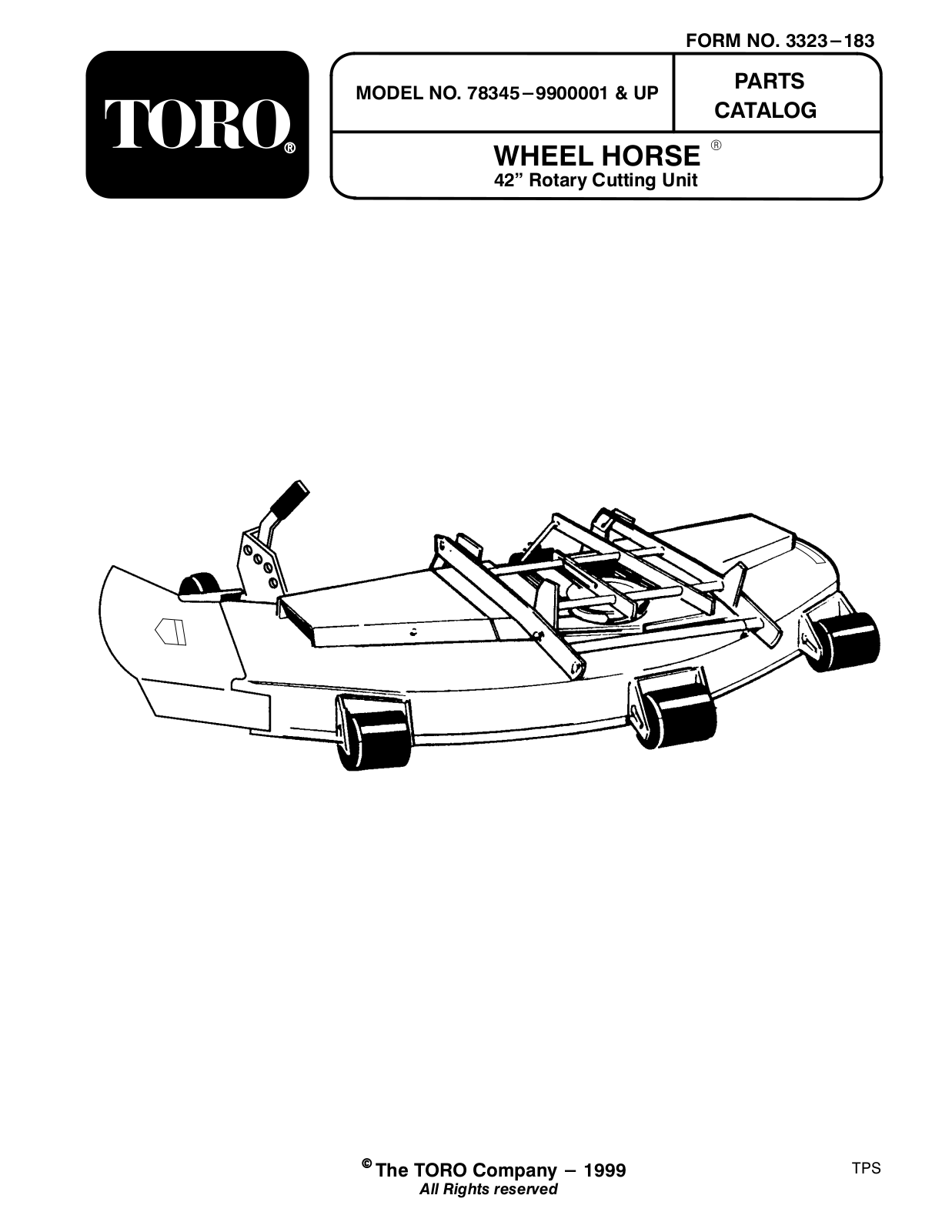 Toro 78345 Parts Catalogue