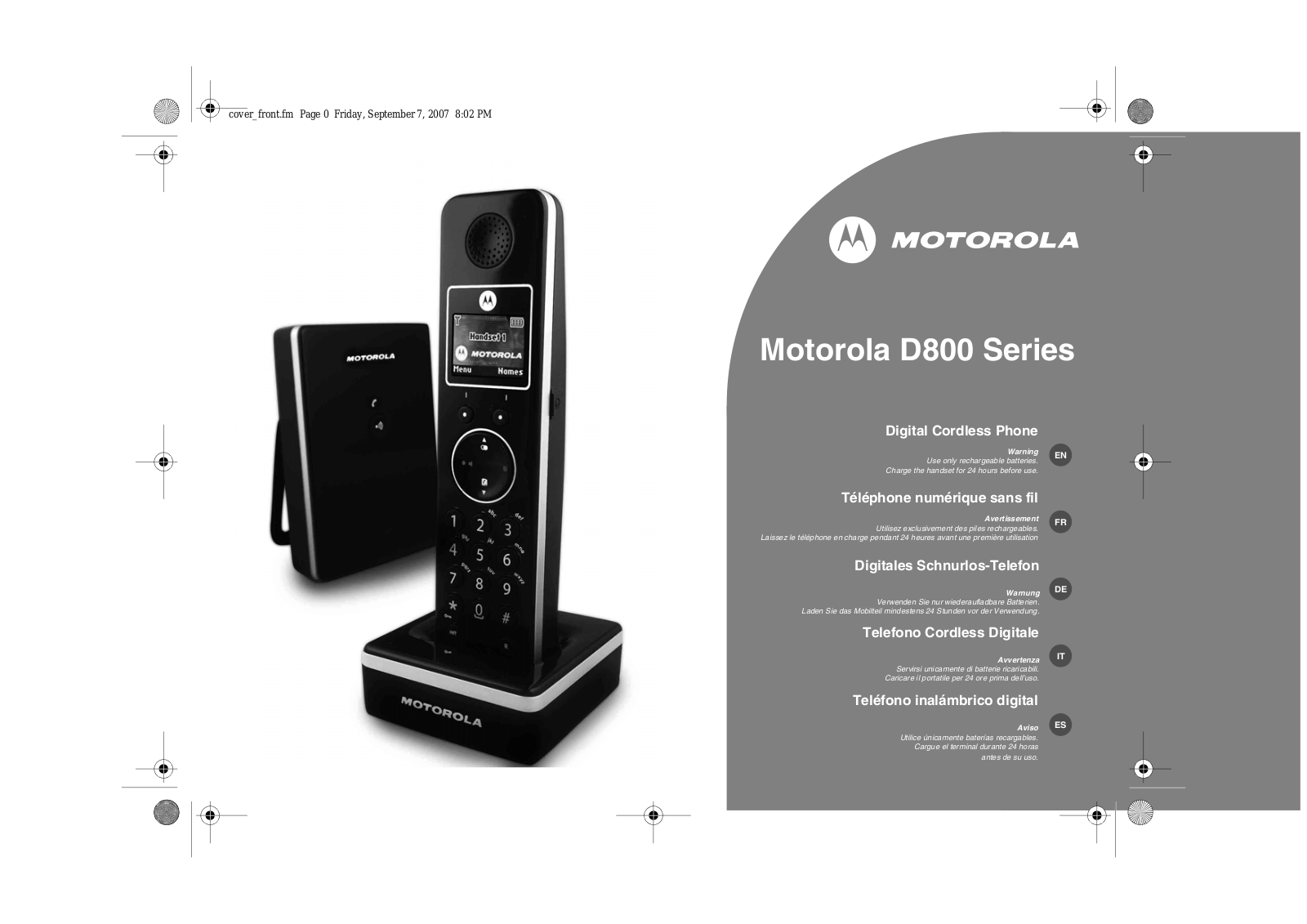 MOTOROLA D811 User Manual