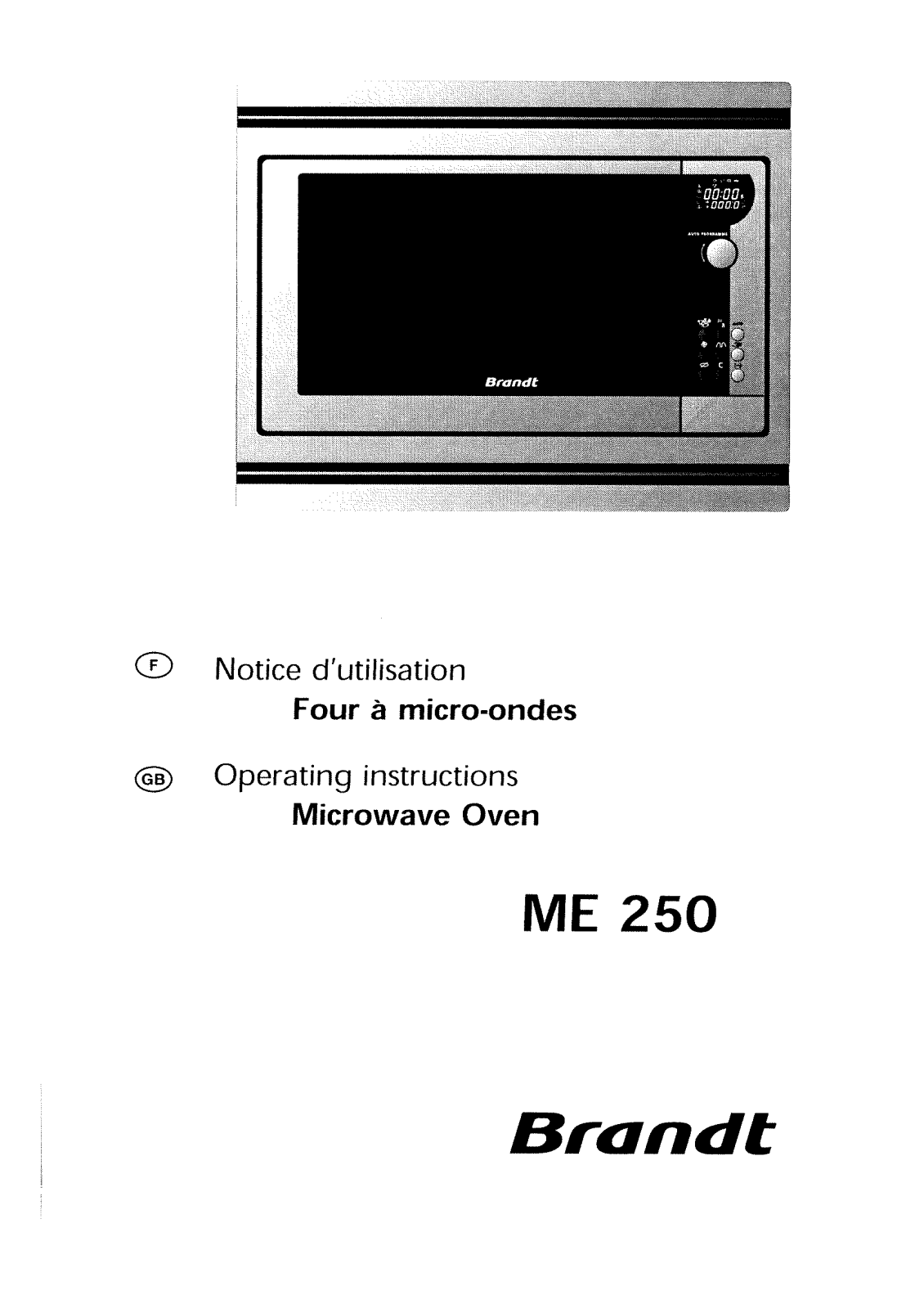 BRANDT ME 250 User Manual