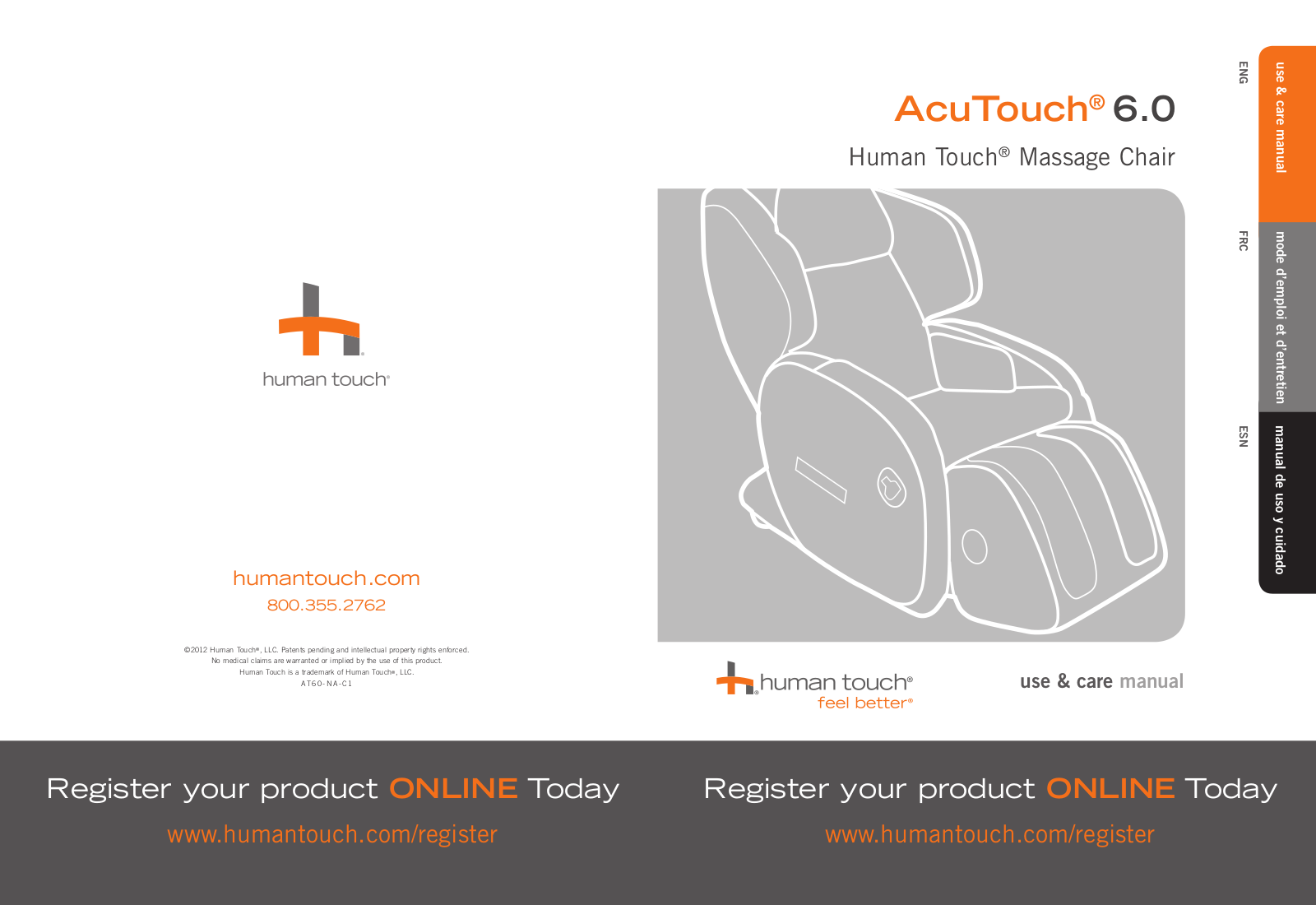 Human Touch AcuTouch 6.0 User Manual