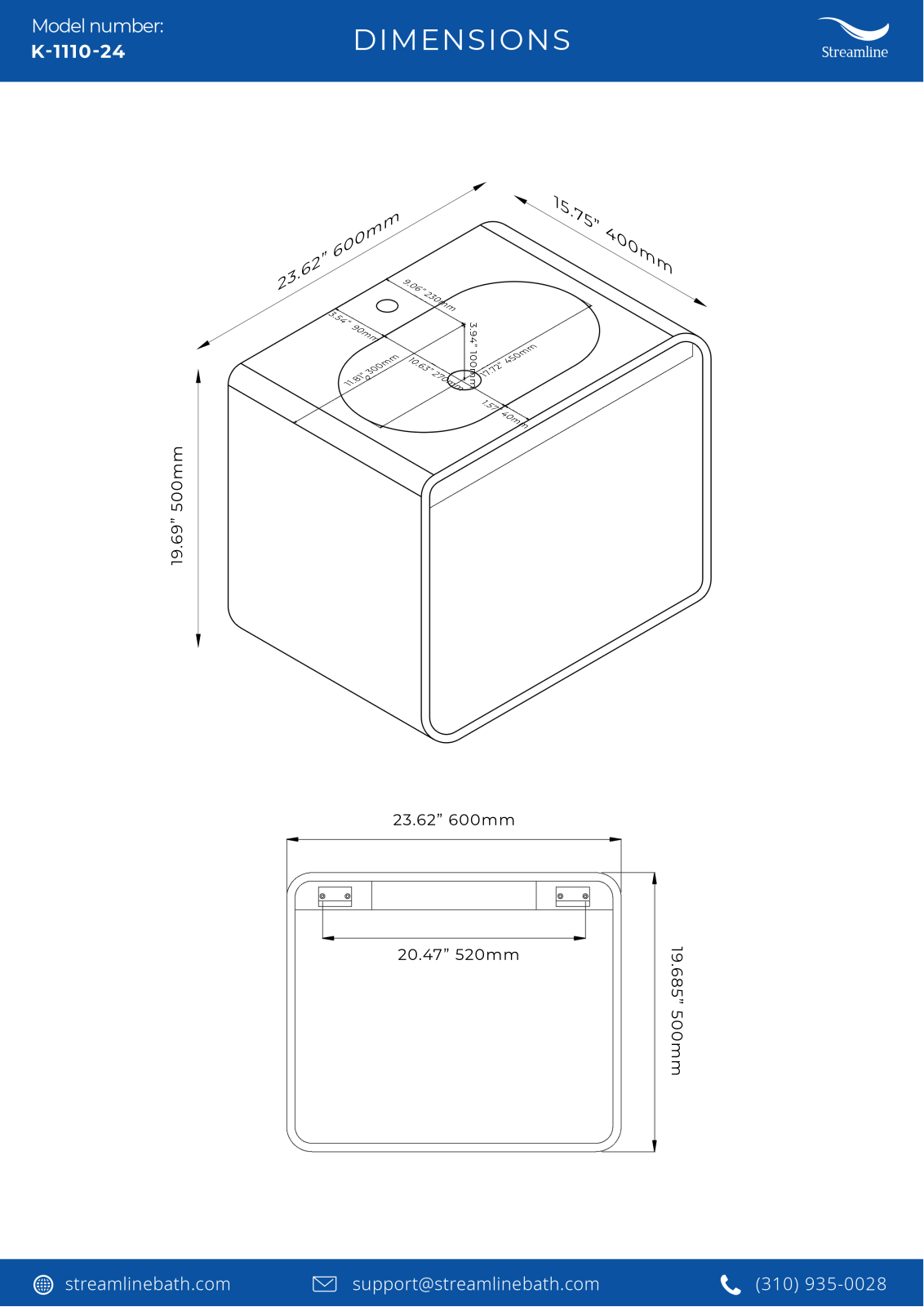 Streamline Bath SLBH7707 Specifications - ManualMachine.com