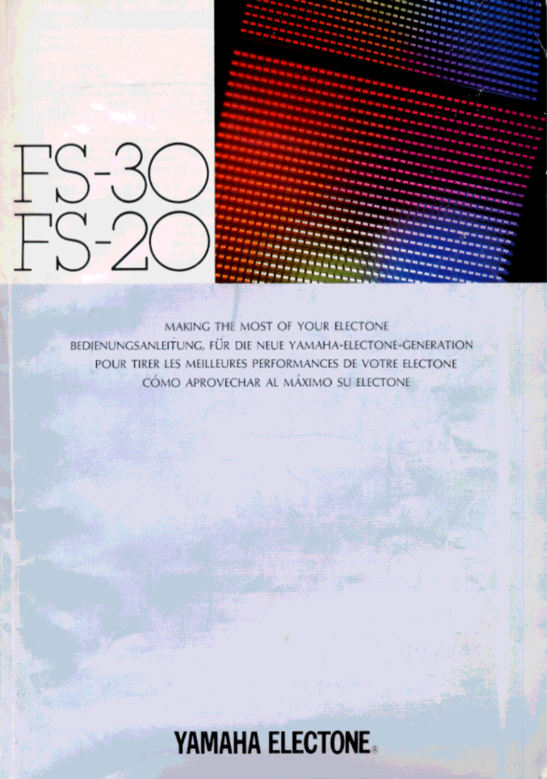 Yamaha FS20, FS30 User Manual