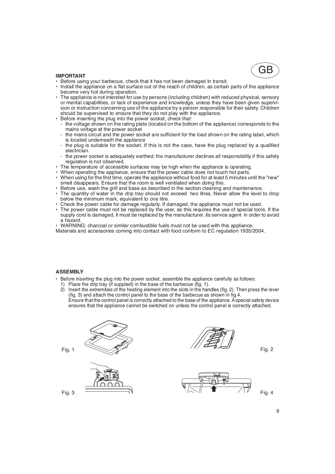 De'Longhi GB-5712610001 Owner's Manual