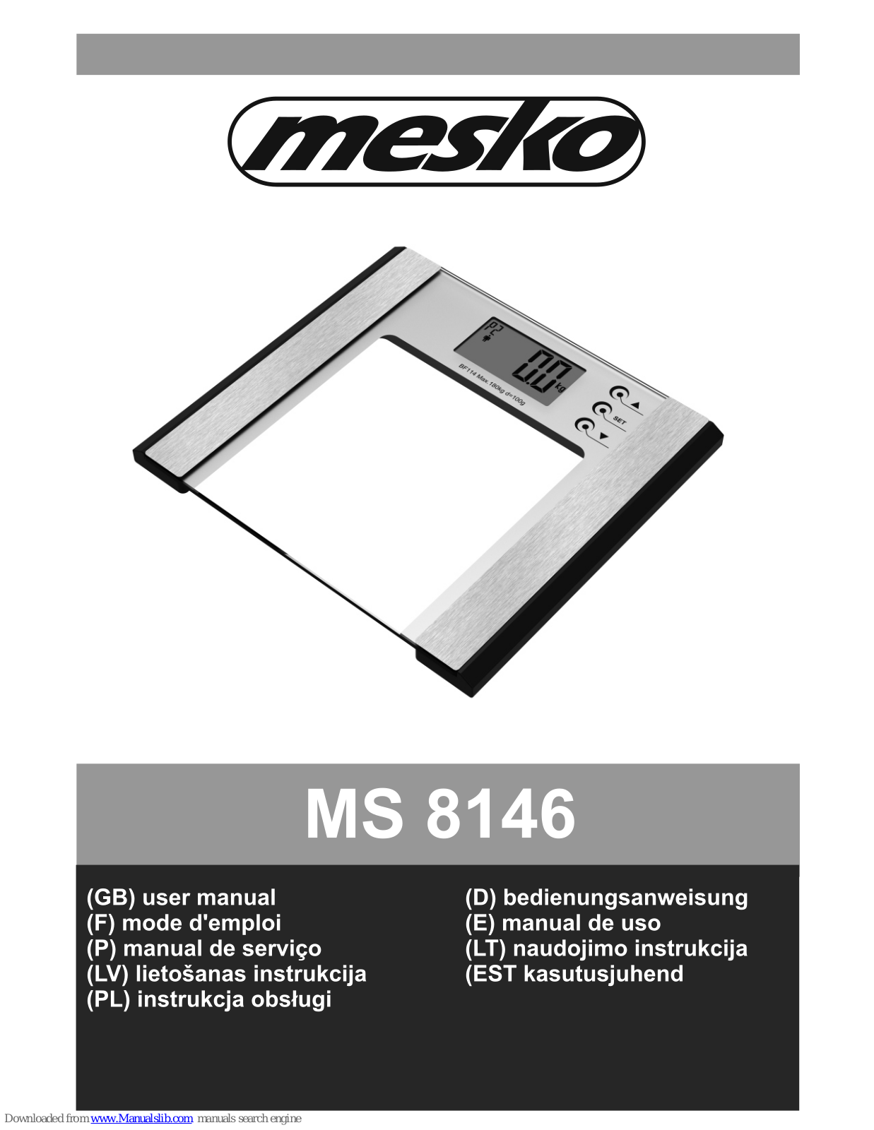 Mesko MS 8146 User Manual - ManualMachine.com