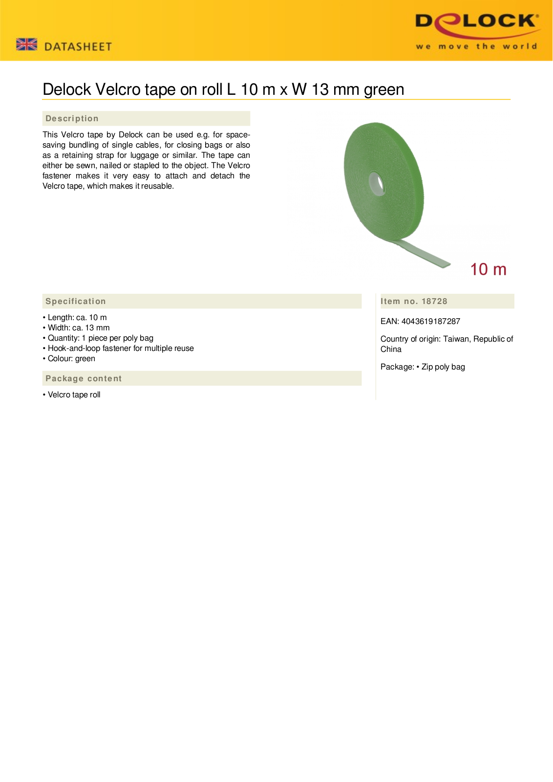 DELOCK 18728 Datasheet - ManualMachine.com