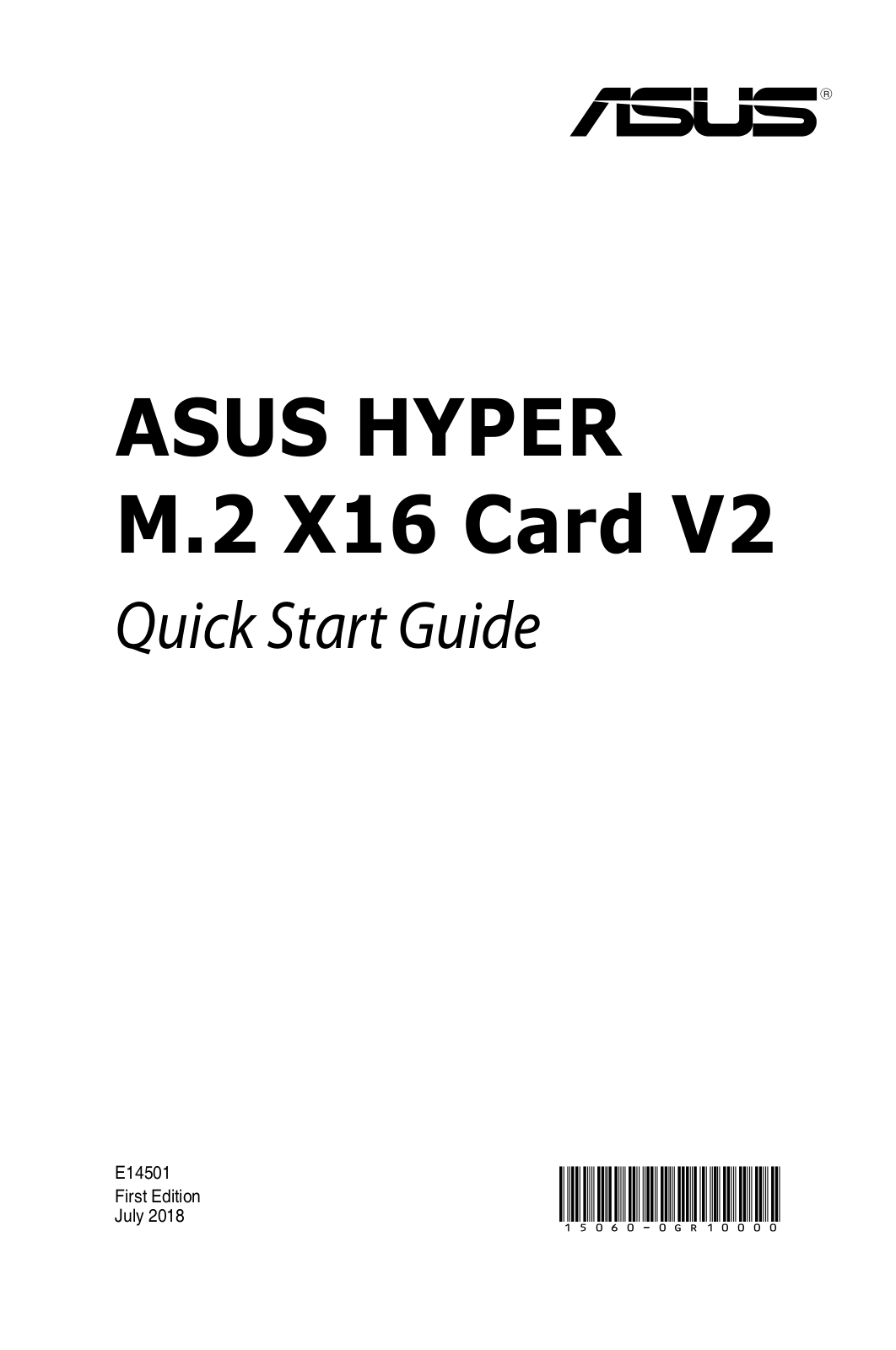 ASUS Hyper M.2 X16 Card V2 Service Manual