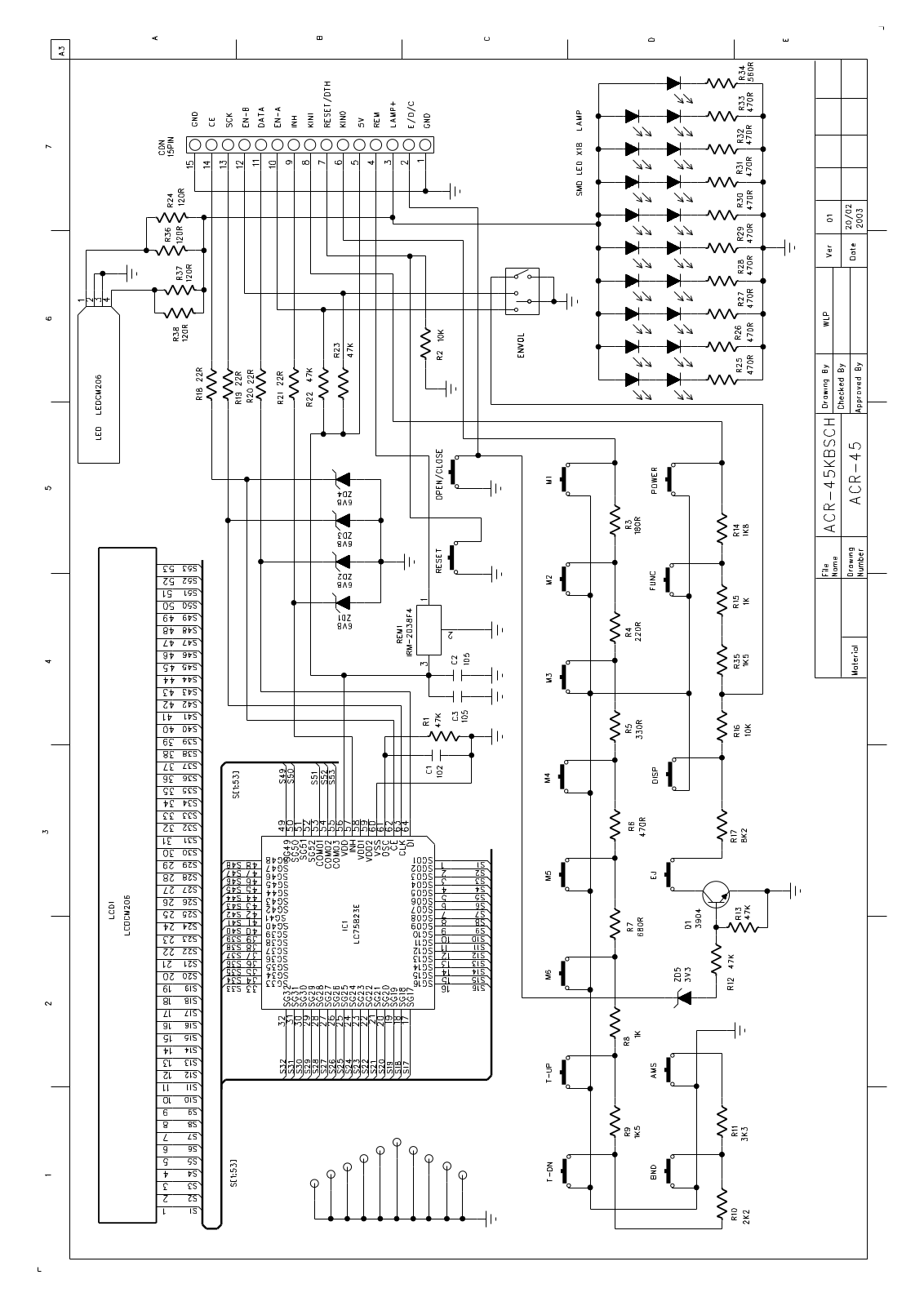 Akai AC-R45 Schematic