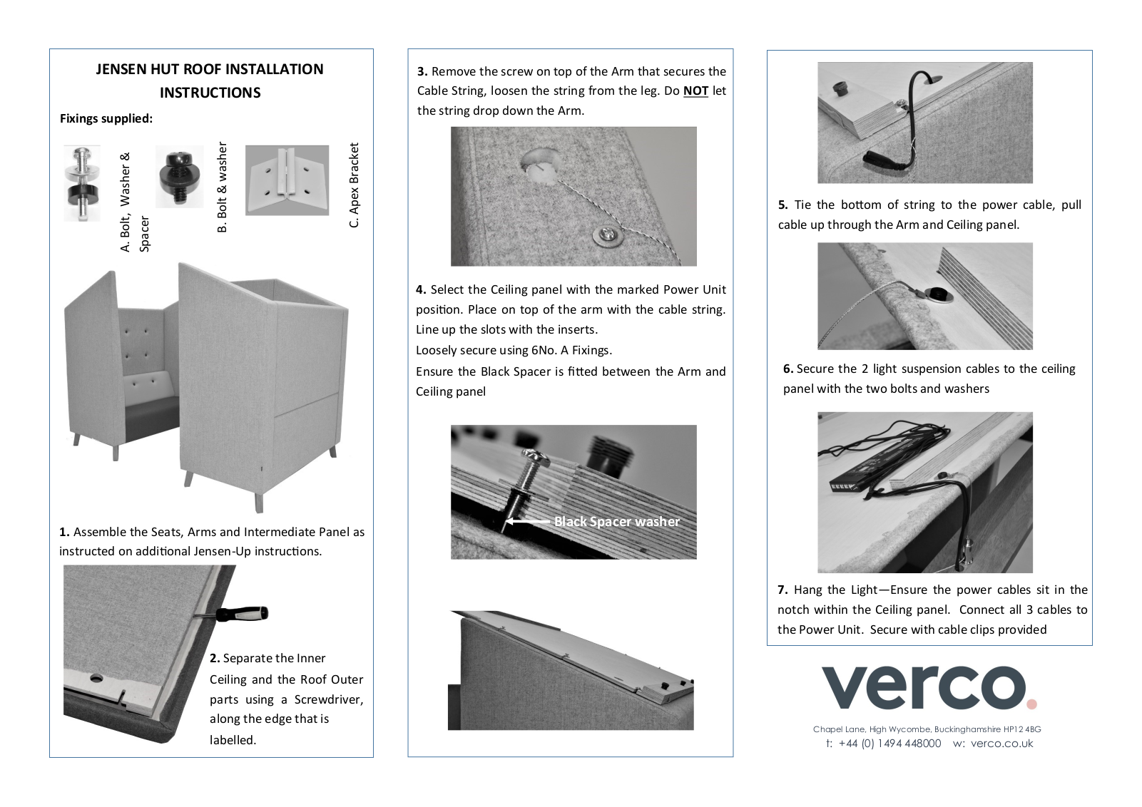 Verco JENSEN HUT Roof Installation