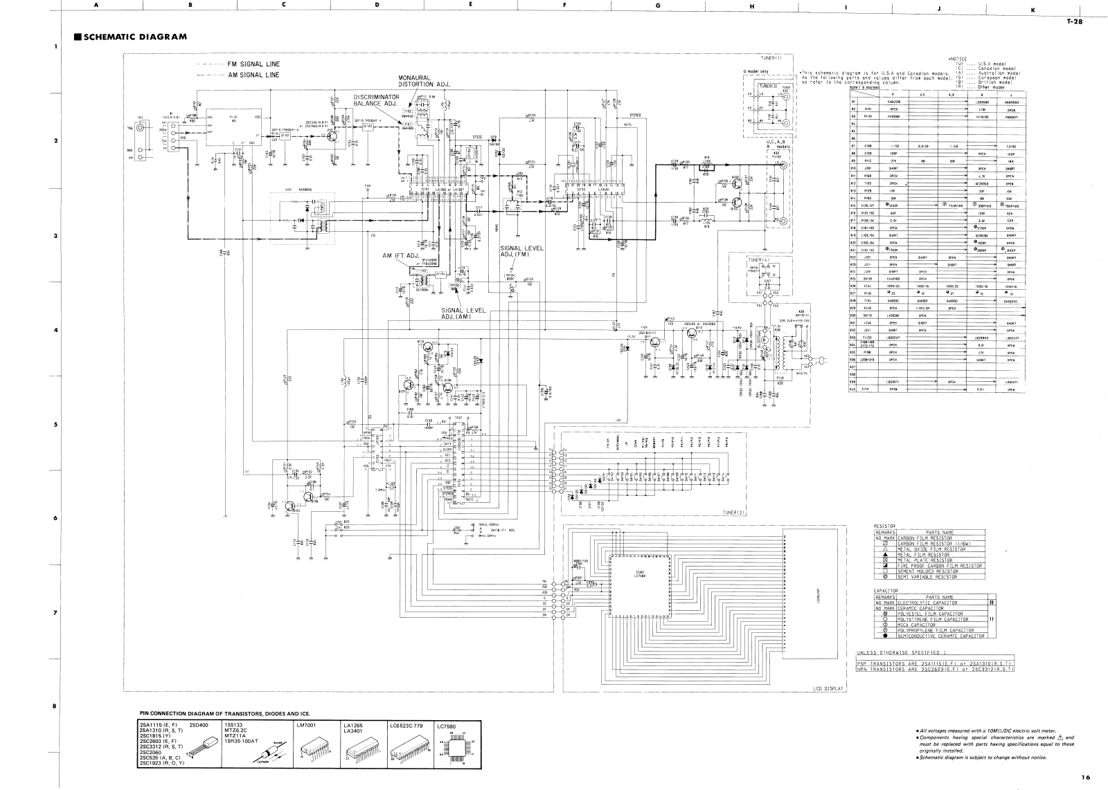 Yamaha T-28 Schematic