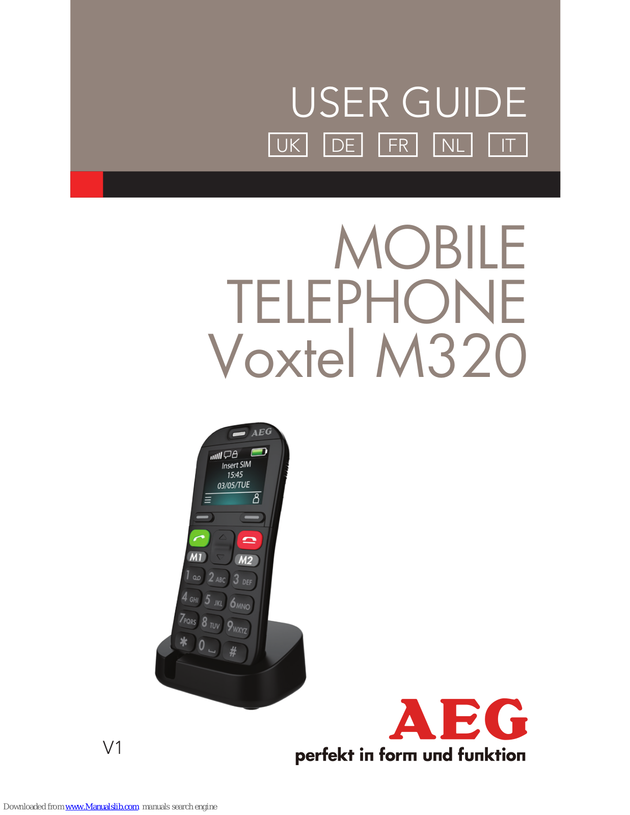 AEG M320 User Manual