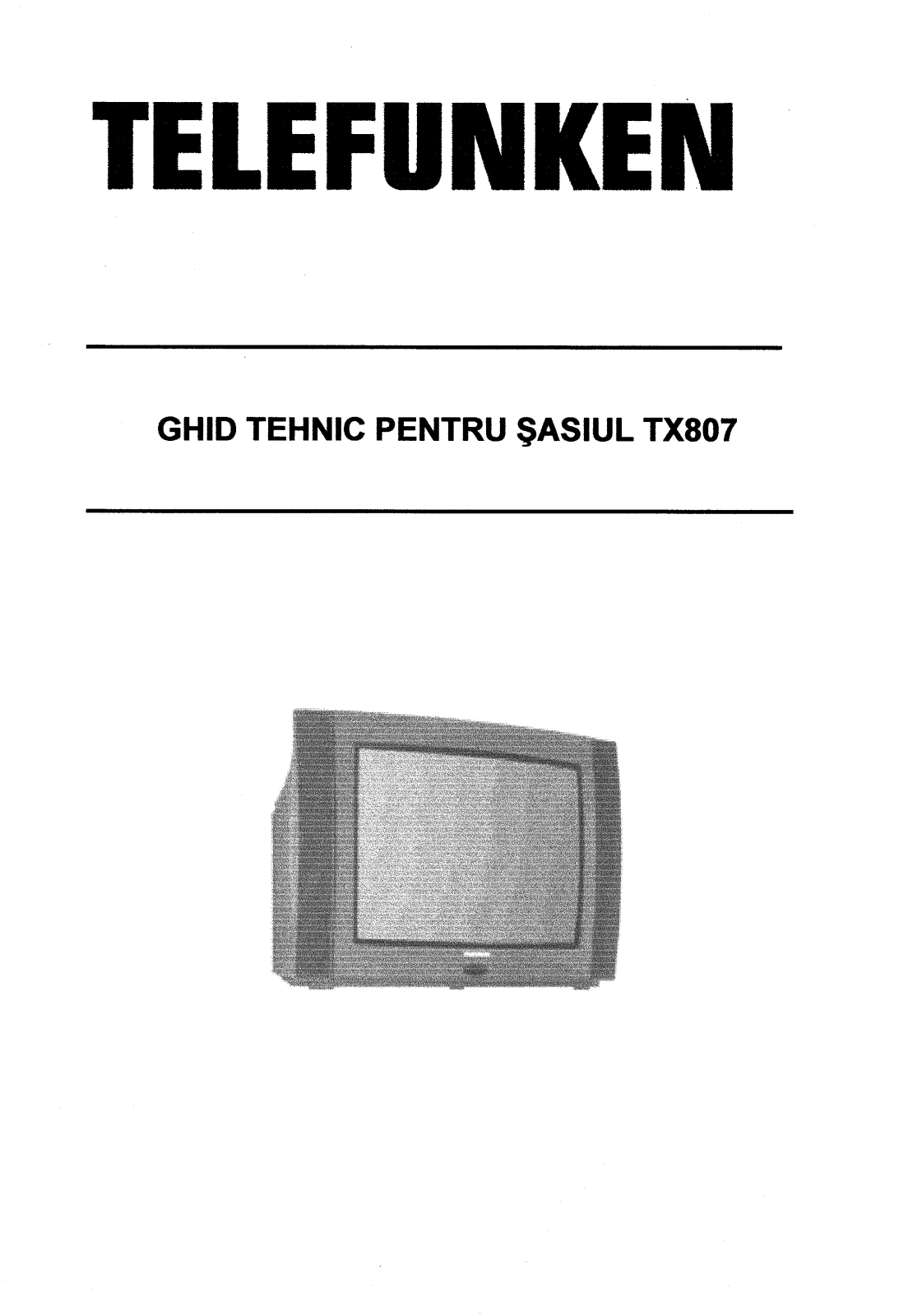 Telefunken TX-807 Service Manual