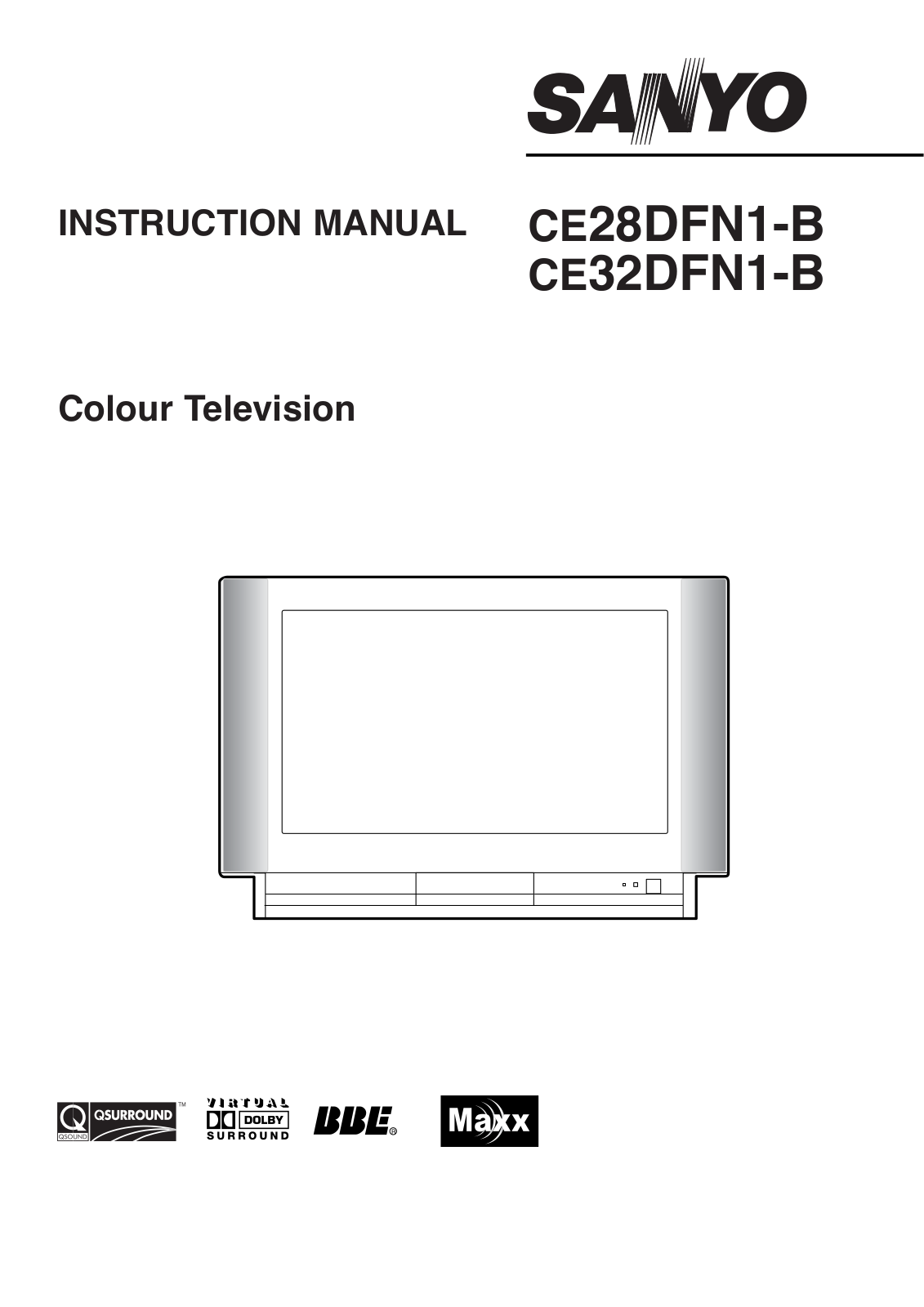 Sanyo CE28DFN1-B Instruction Manual