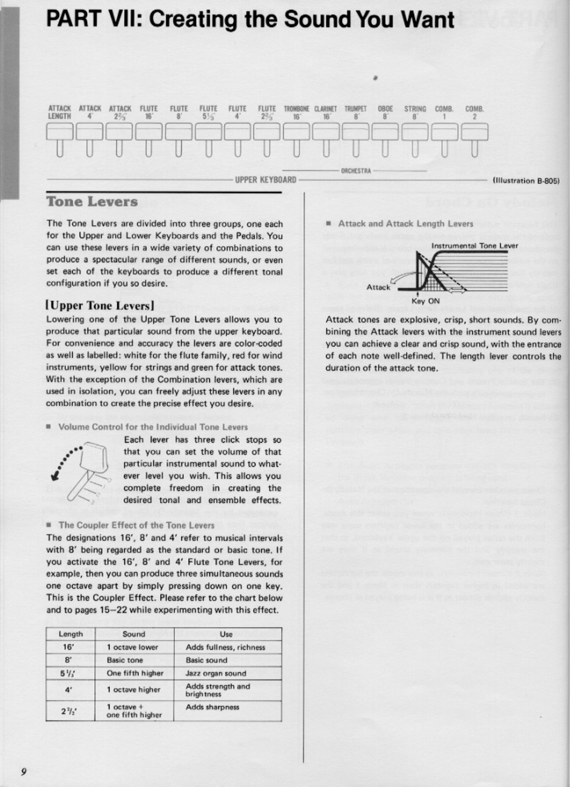 Yamaha B-605, B-805 Owner's Manual