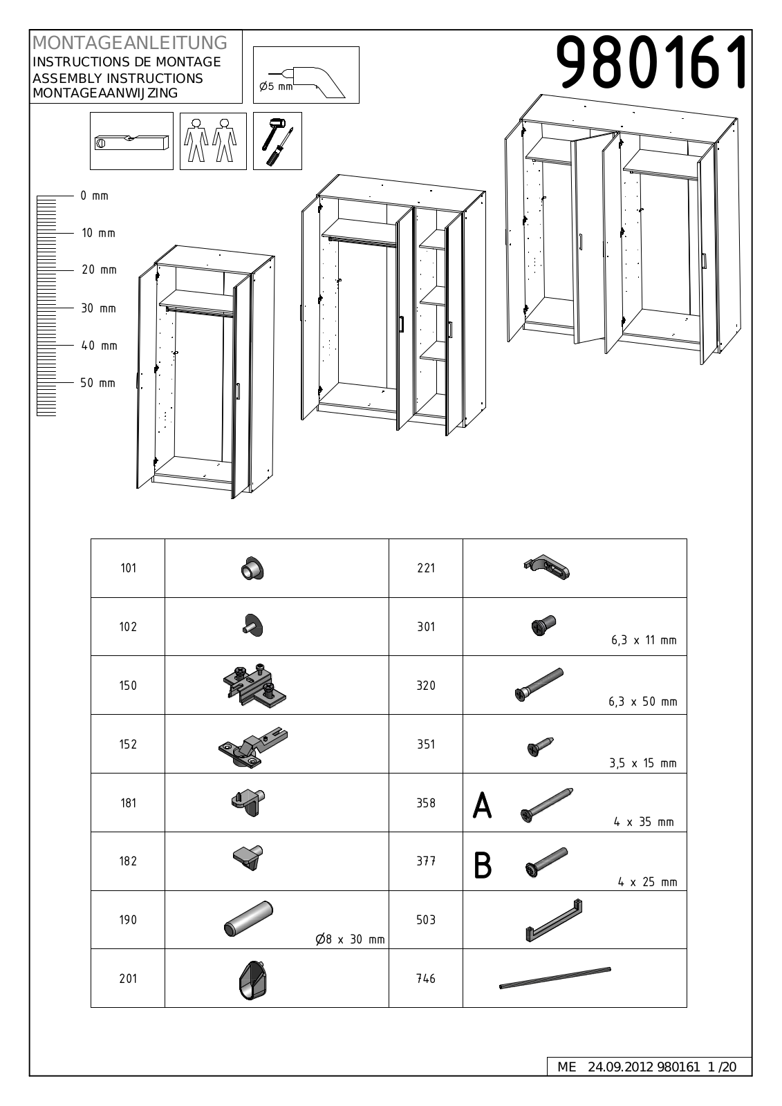 Wimex 980161 Assembly instructions