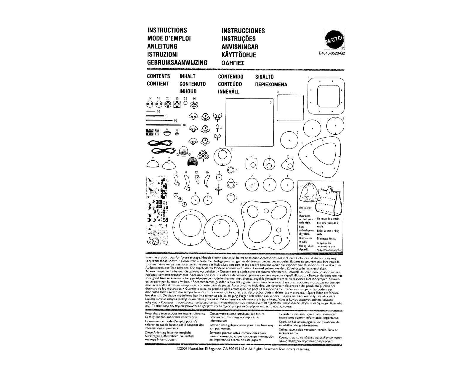 Fisher-Price B4846 Instruction Sheet