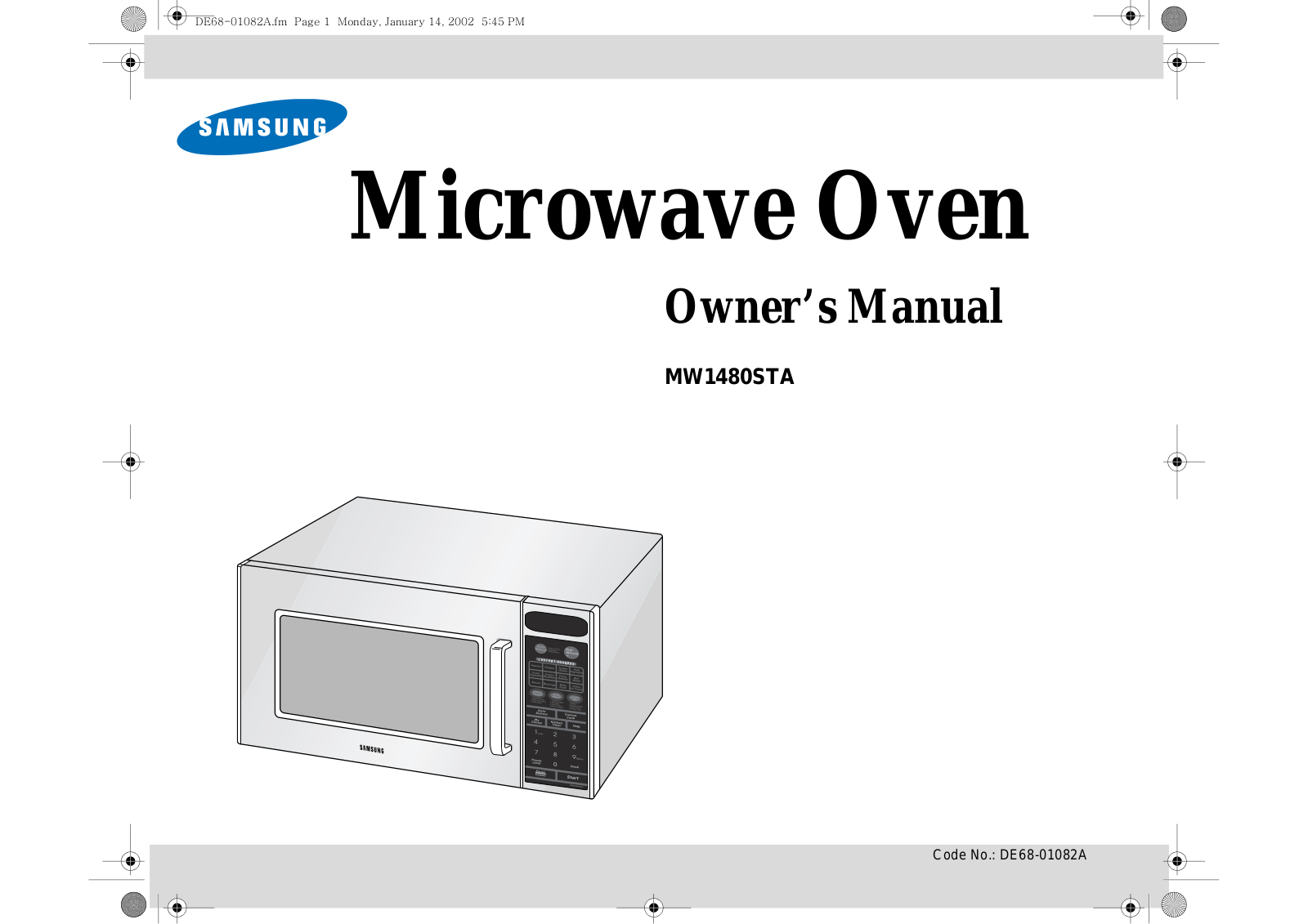 Samsung MW1480STA User Manual