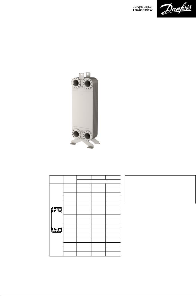 Danfoss XB71 Data sheet