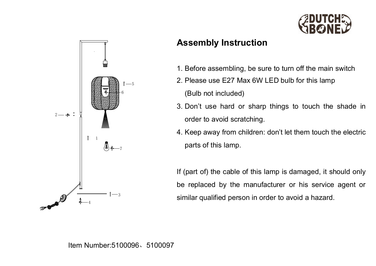 Dutchbone W008696913 Installation & Assembly - ManualMachine.com