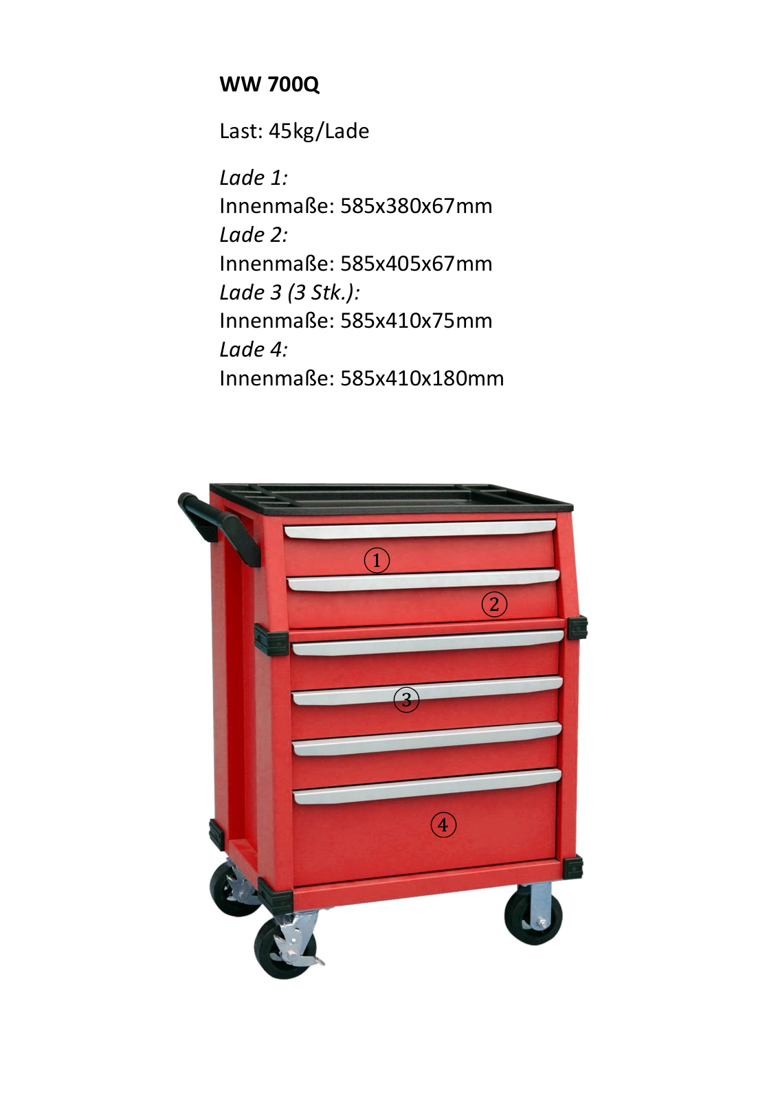 Holzmann-MASCHINEN WW 700Q Technical data