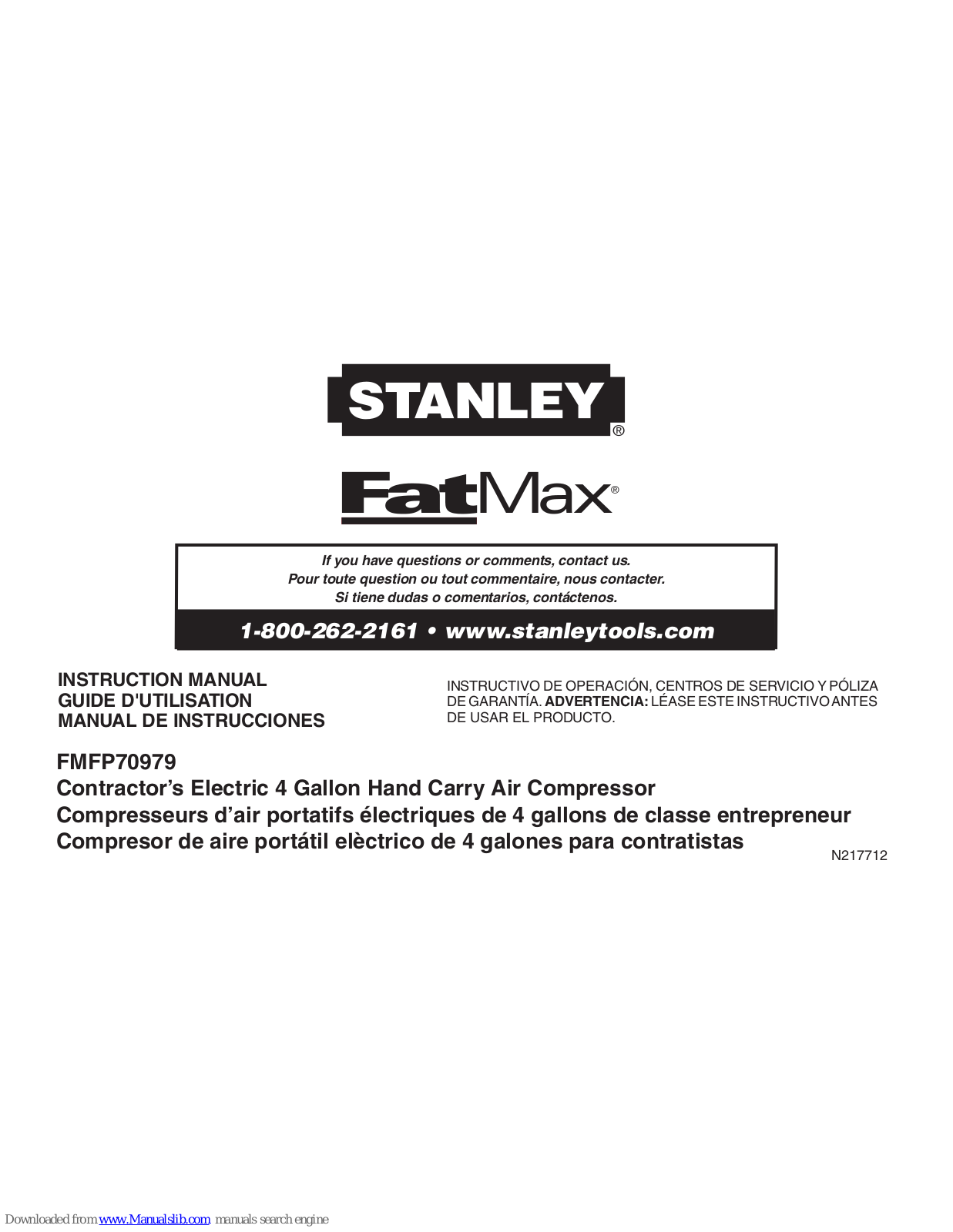 Stanley FATMAX FMFP70979 Instructions Manual