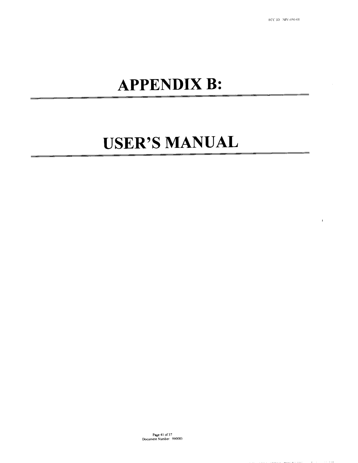 Marsh McBirney 450 01 Users Manual