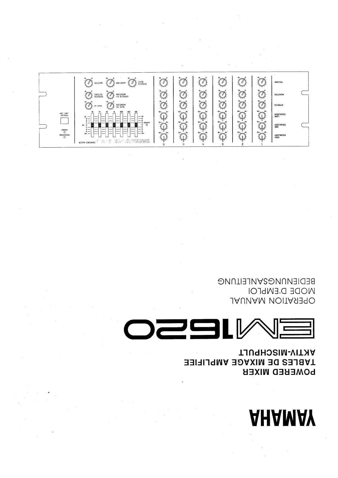 Yamaha Audio EM1620 User Manual