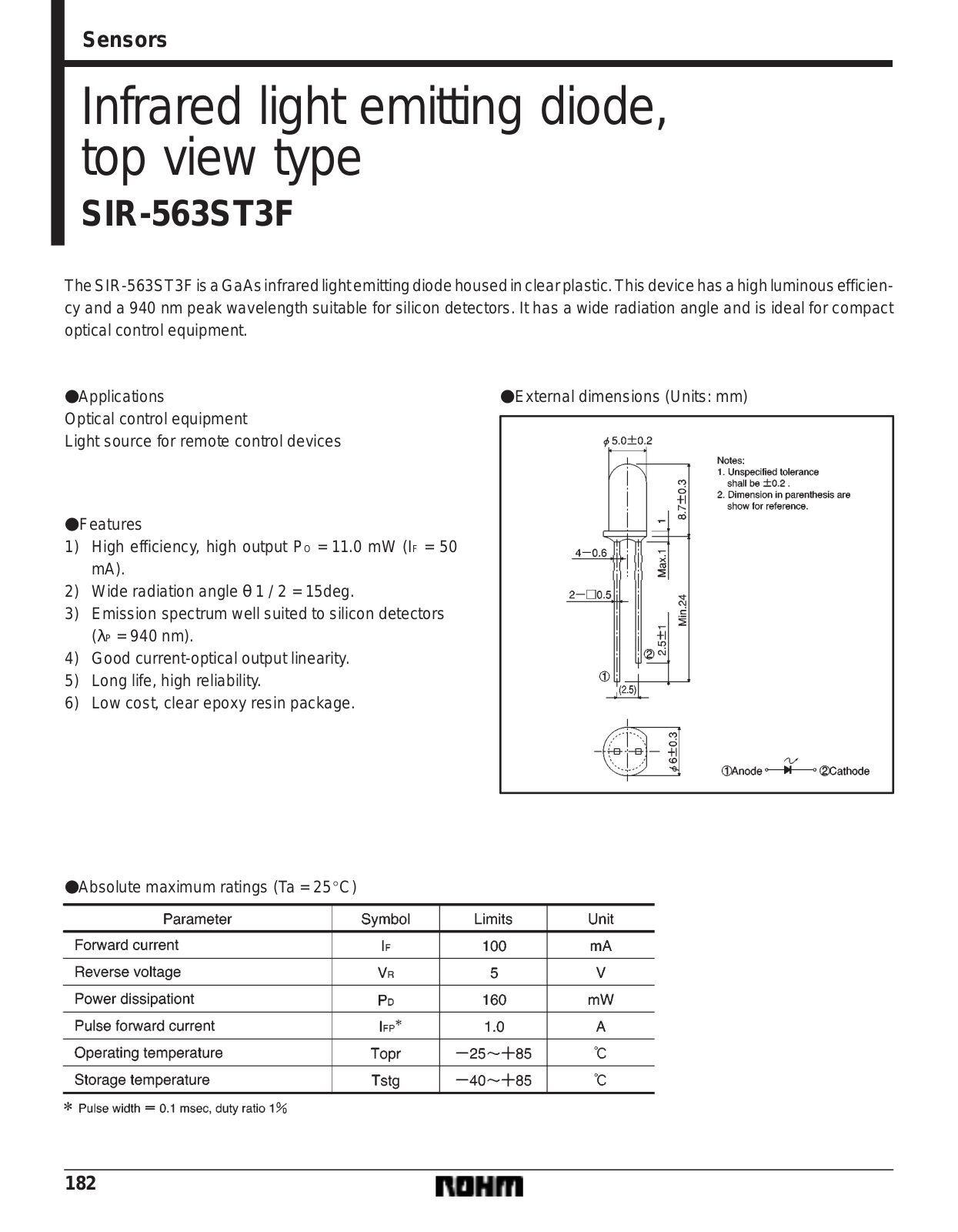 ROHM SIR-563ST3F Datasheet