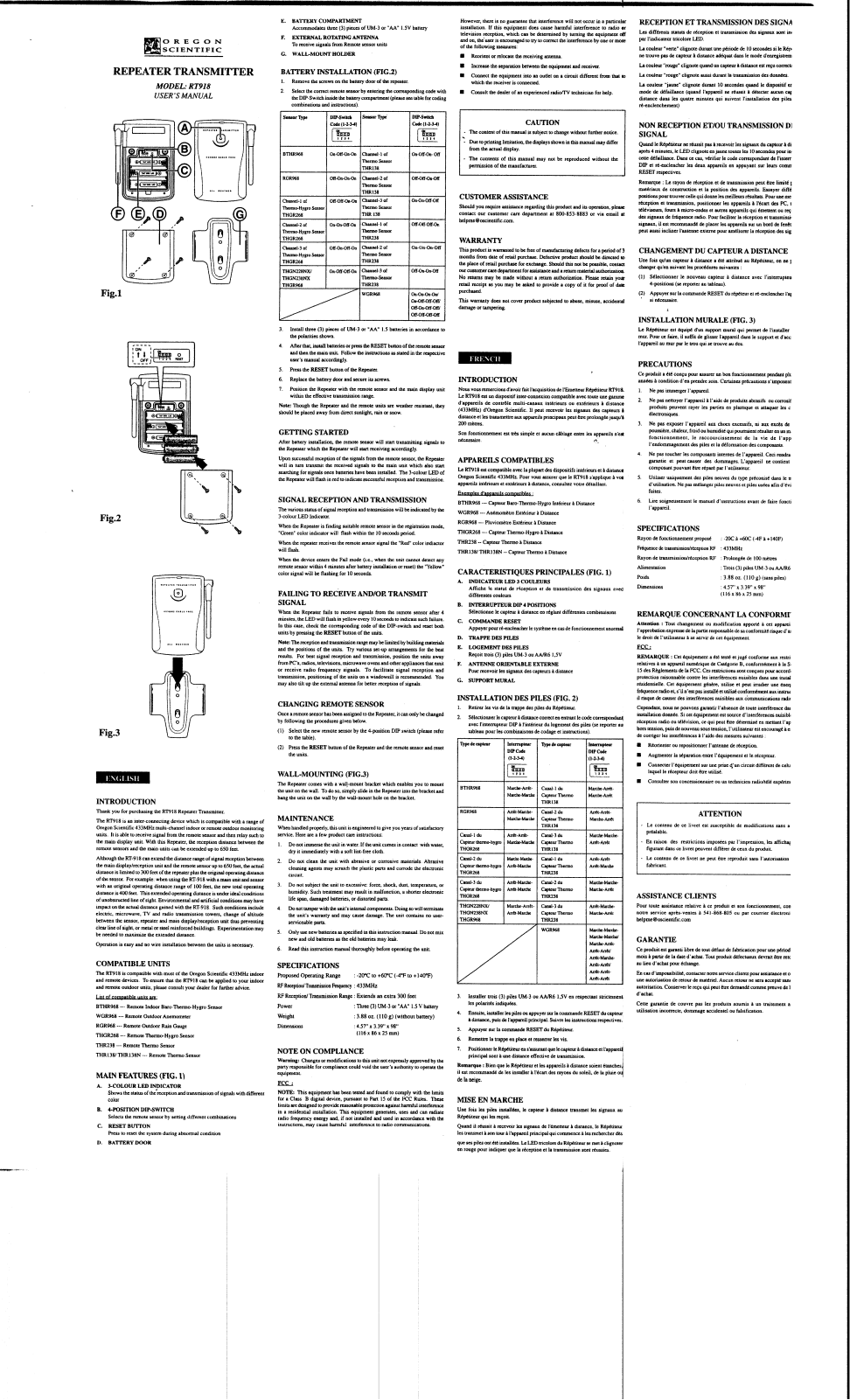 IDT Technology RT918 01 Users manual