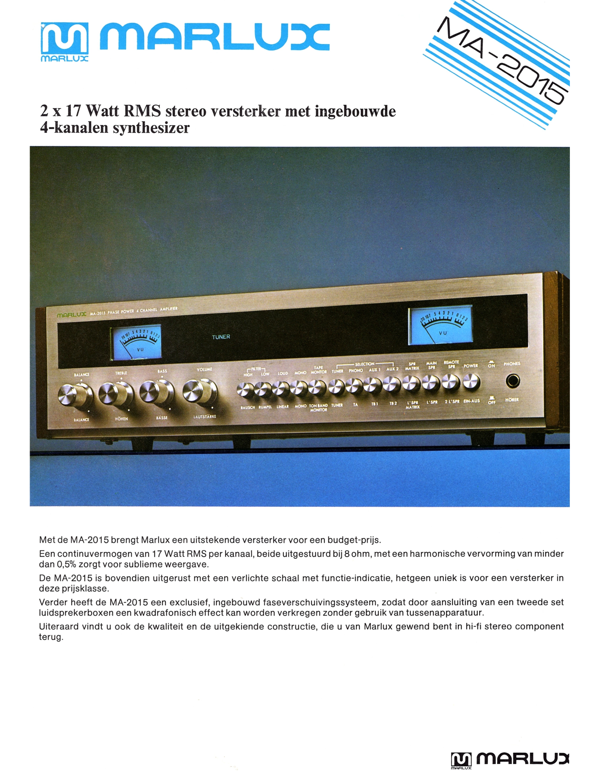Marlux MA-2015 flyer - ManualMachine.com
