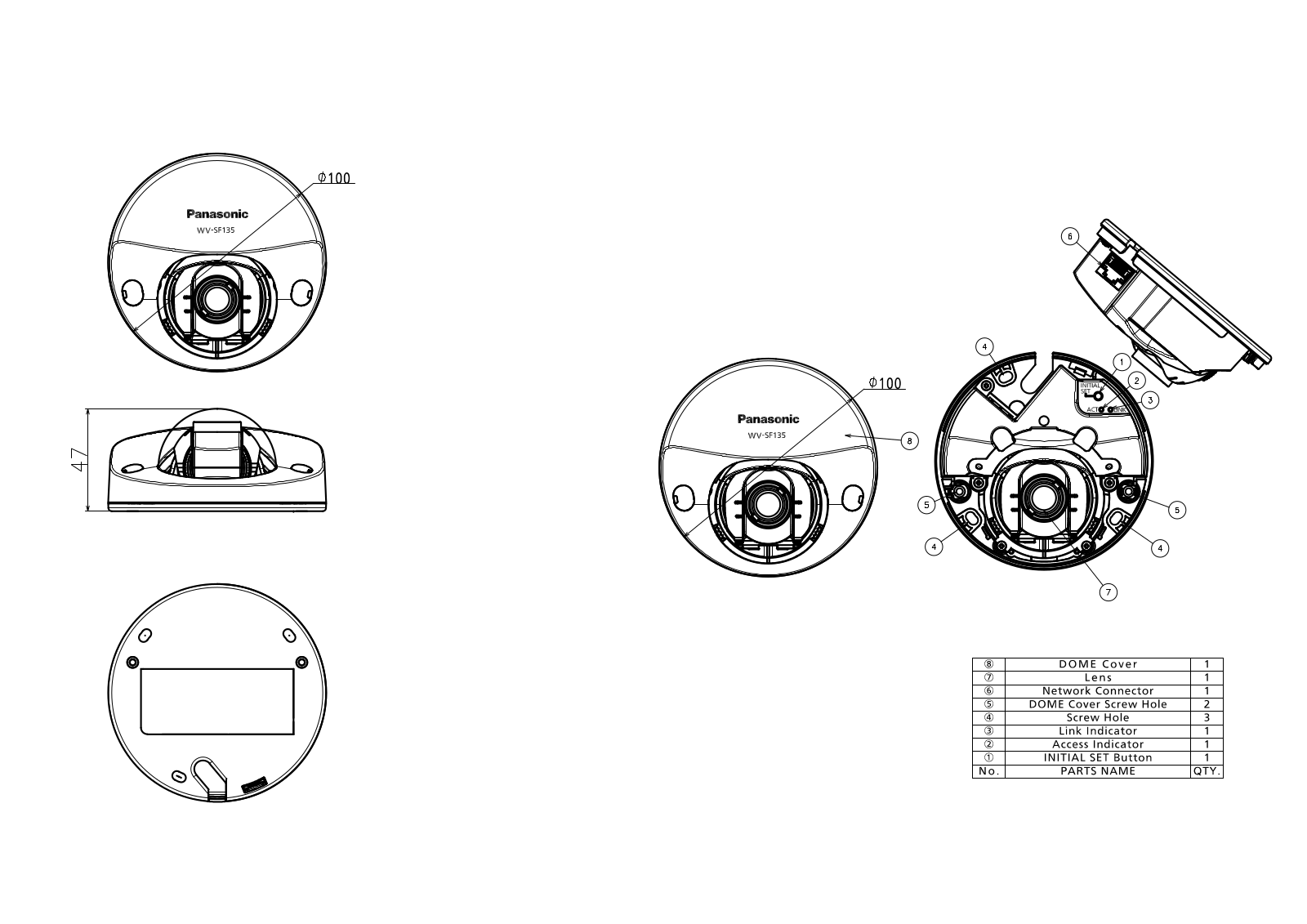 Panasonic WV-SW135 User Manual