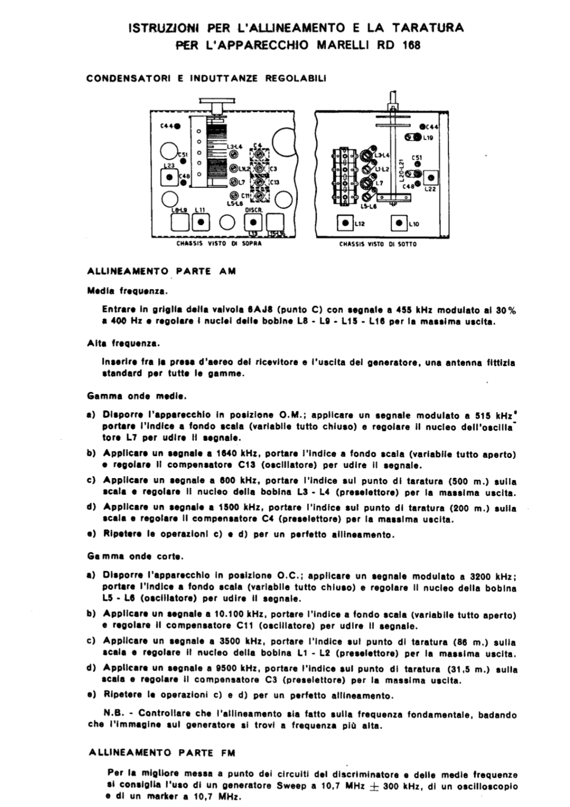 Radiomarelli rd168 schematic