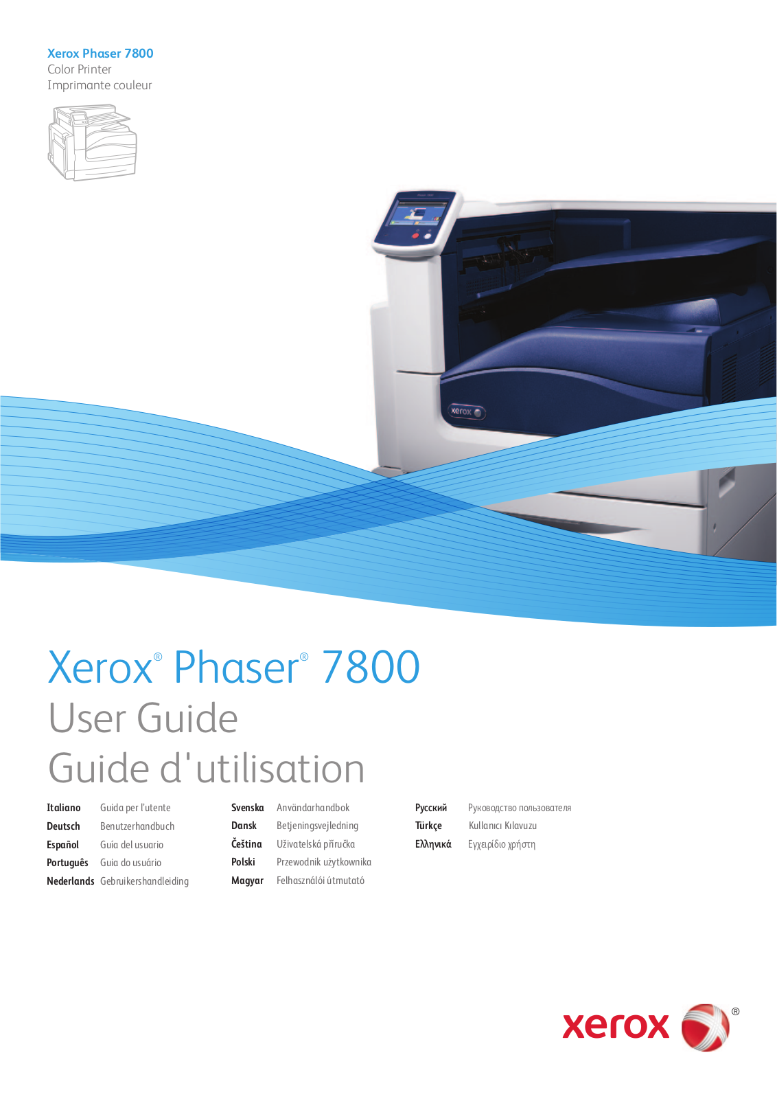 Xerox Phaser 7800 User Guide